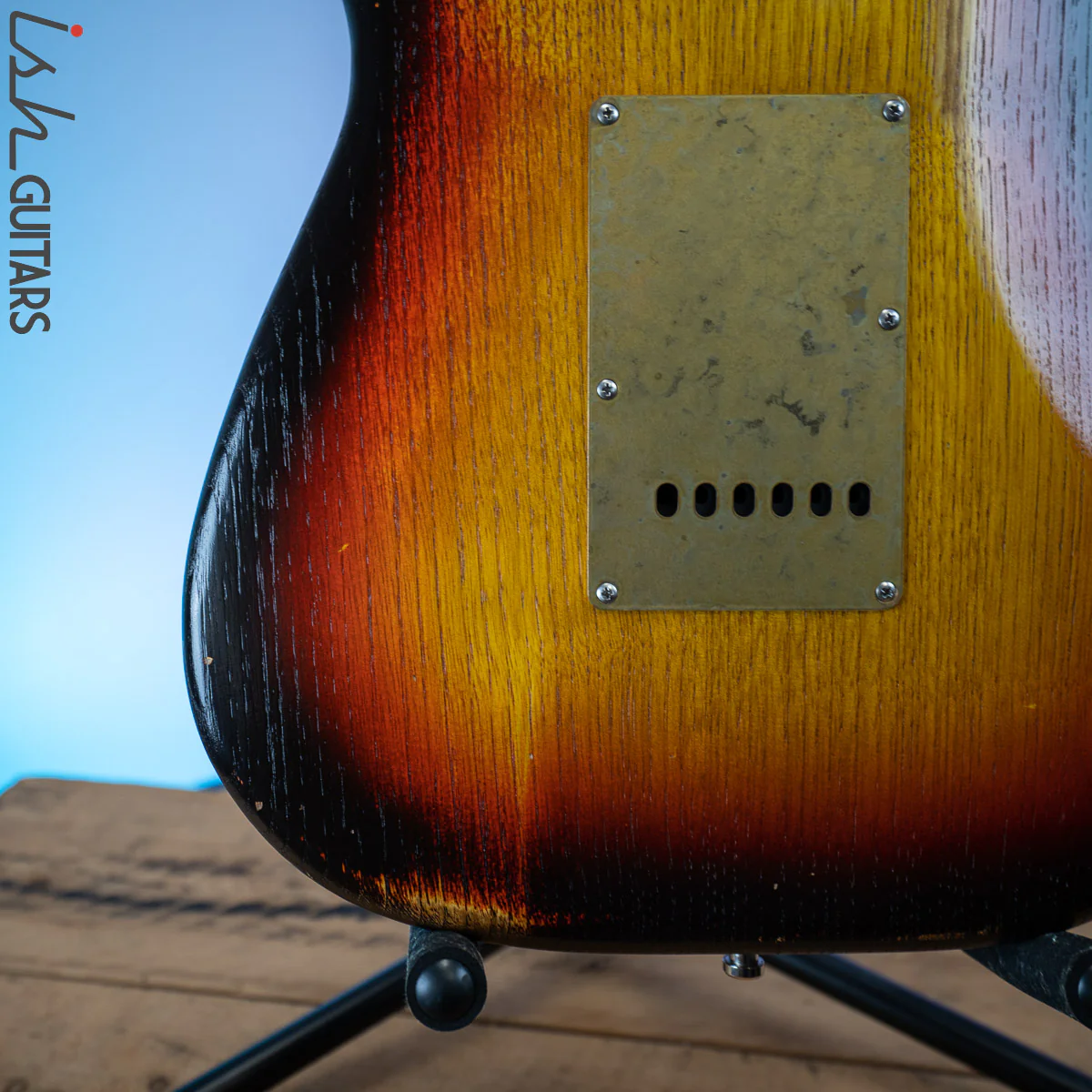 Paoletti Stratospheric Loft Pickled Finish 3 Tone Burst - Image 11