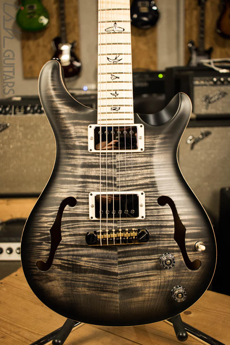 Paul Reed Smith Wood Library Hollowbody I Satin Charcoalburst with Maple Neck