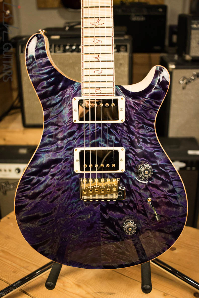 Paul Reed Smith Private Stock Custom 24 Aqua Violet Quilted Maple Top Flamed Maple Neck