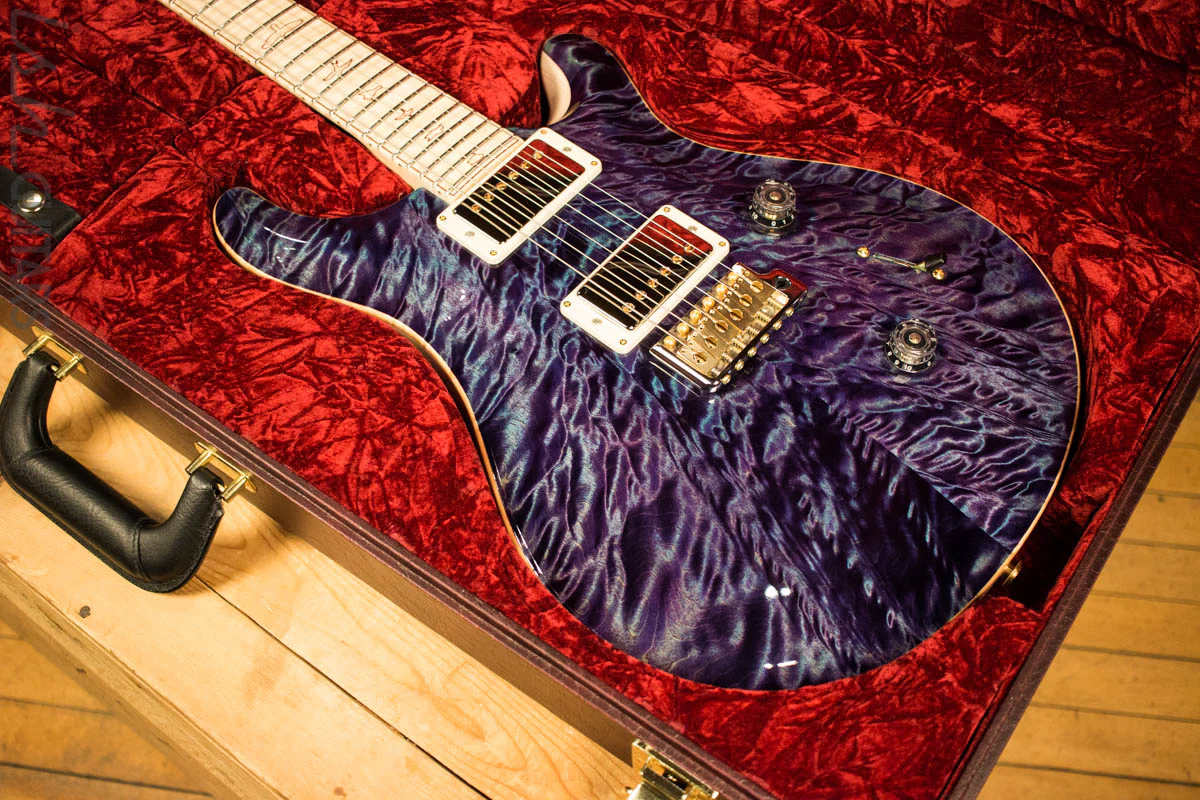 Paul Reed Smith Private Stock Custom 24 Aqua Violet Quilted Maple Top Flamed Maple Neck - Image 12