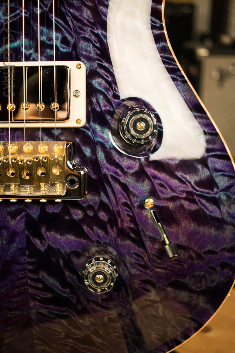 Paul Reed Smith Private Stock Custom 24 Aqua Violet Quilted Maple Top Flamed Maple Neck - Image 4