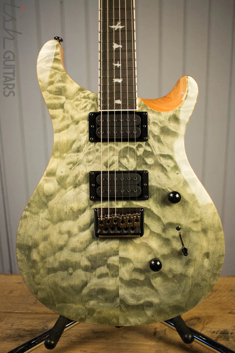 Paul Reed Smith PRS Mark Holcomb SE Quilted Maple Trampas Green Ish Guitars Exclusive #1