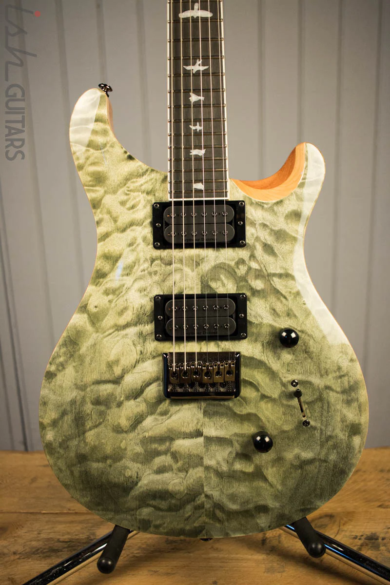 Paul Reed Smith PRS Mark Holcomb SE Quilted Maple Trampas Green Ish Guitars Exclusive #6 (DEMO VIDEO)
