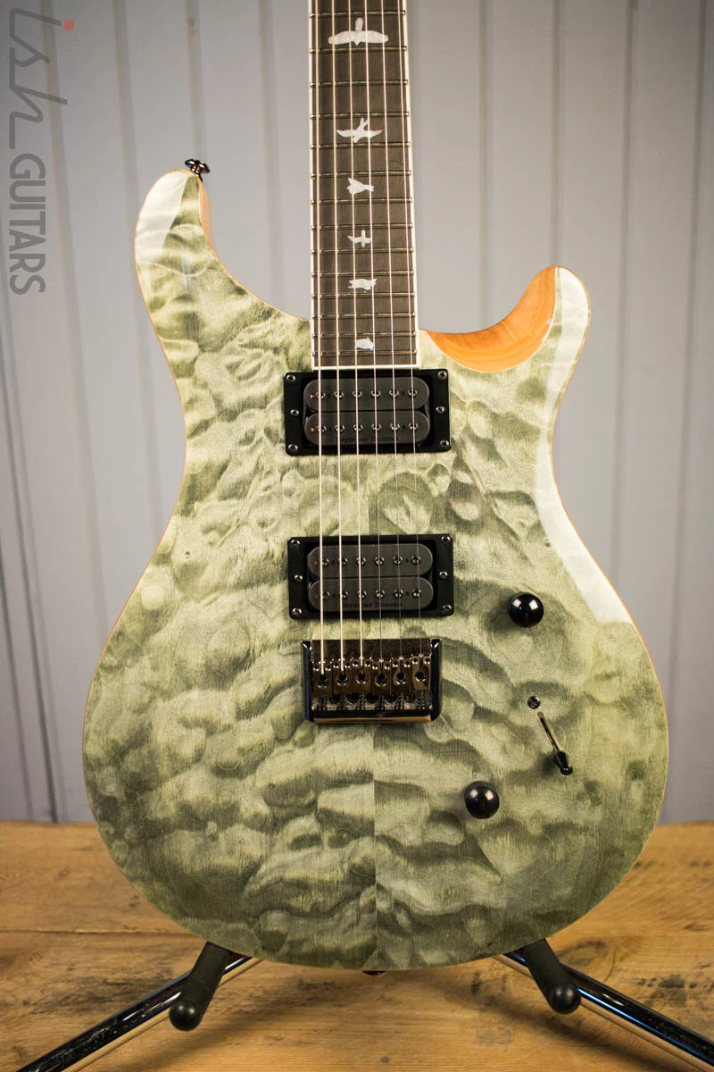 Paul Reed Smith PRS Mark Holcomb SE Quilted Maple Trampas Green Ish Guitars Exclusive #21 (DEMO VIDEO)