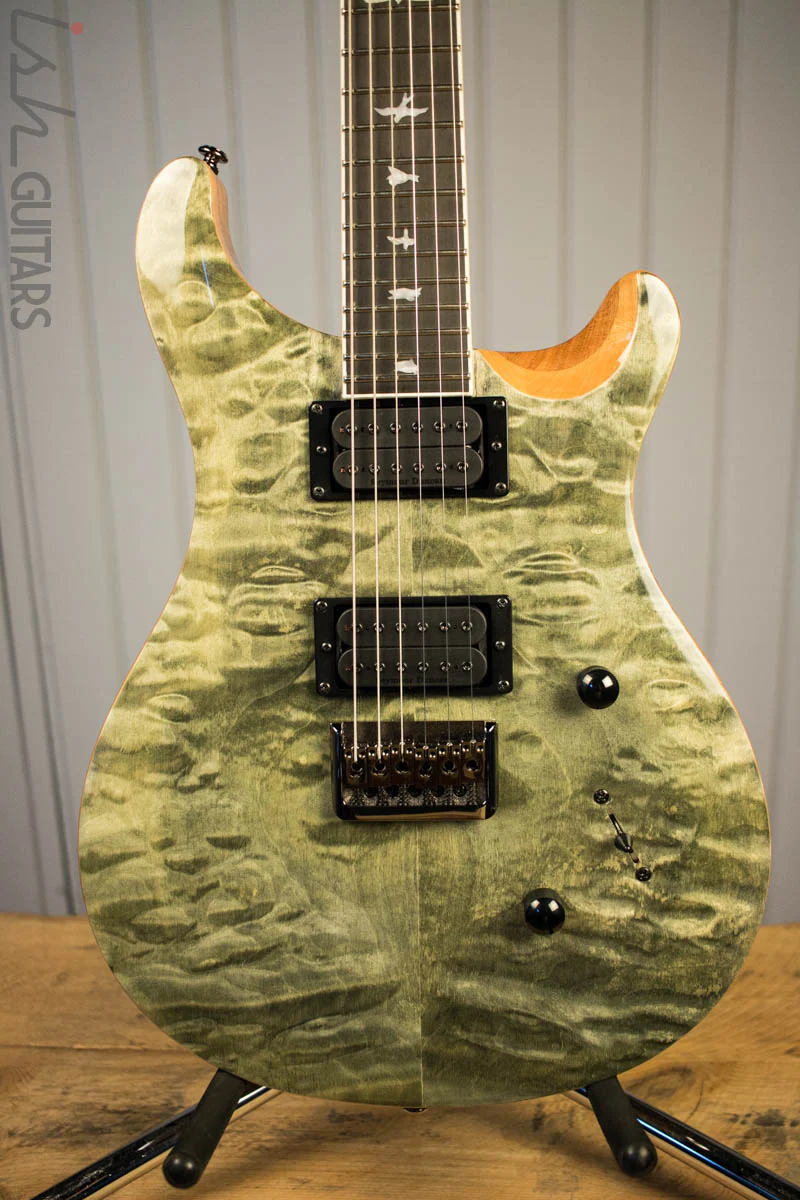 Paul Reed Smith PRS Mark Holcomb SE Quilted Maple Trampas Green Ish Guitars Exclusive #10 (DEMO VIDEO)