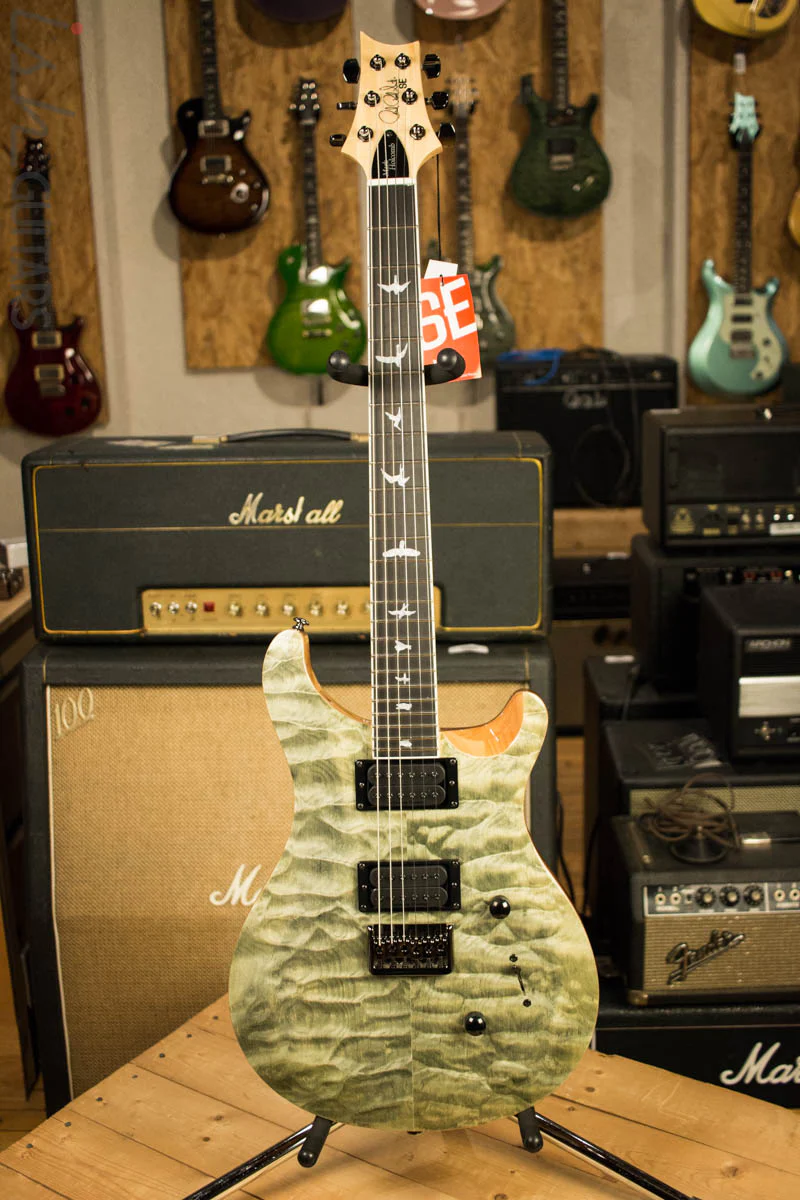 Paul Reed Smith PRS Mark Holcomb SE Quilted Maple Trampas Green Ish Guitars Exclusive (DEMO VIDEO) - Image 2