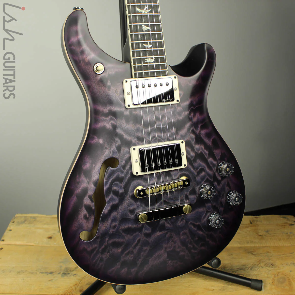 Paul Reed Smith PRS McCarty 594 Semi-Hollow Wood Library Faded Purple Burst Satin