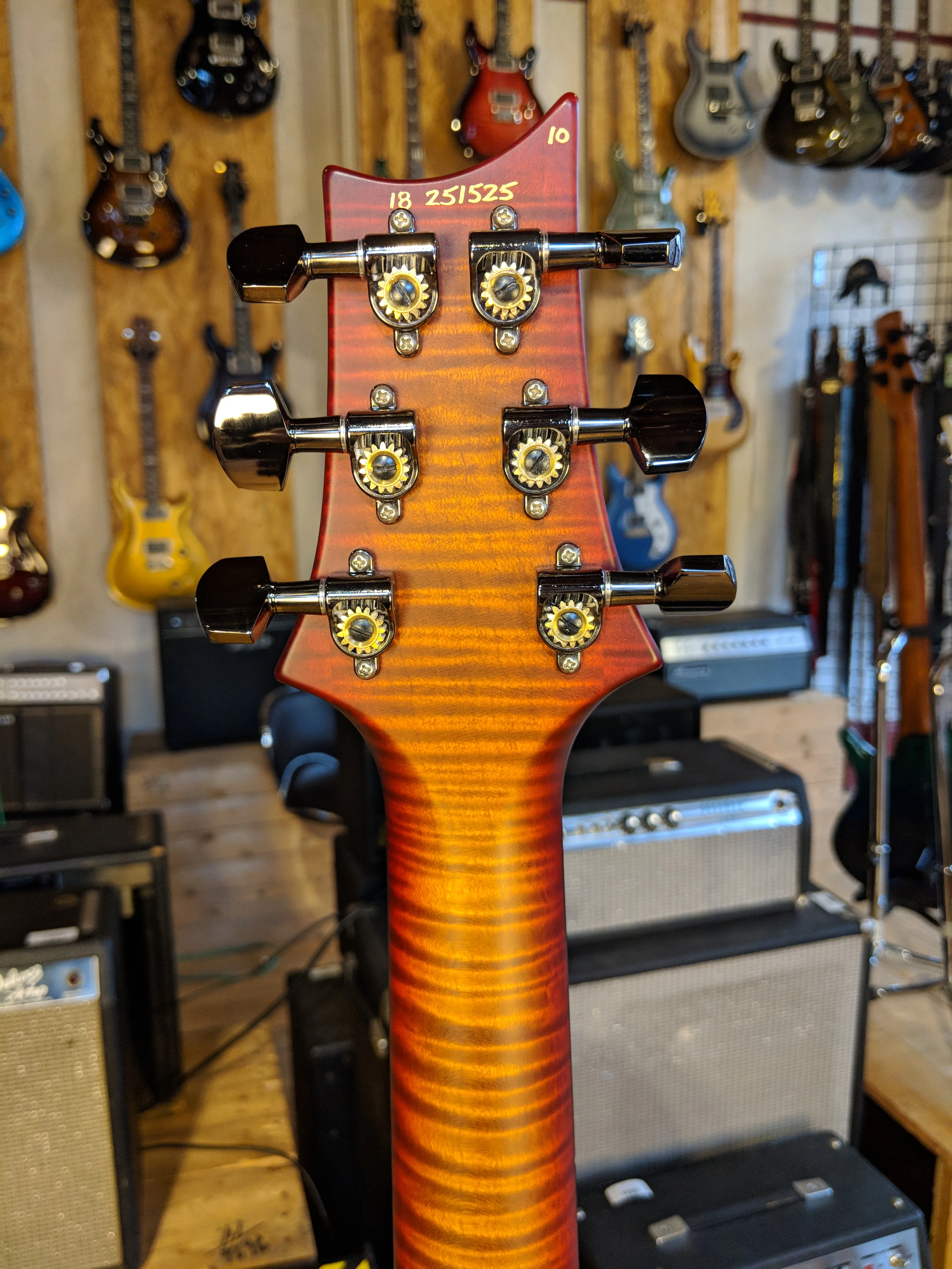 Paul Reed Smith Wood Library Hollowbody I Dark Cherry Sunburst w/ Matching Flamed Neck - Image 9