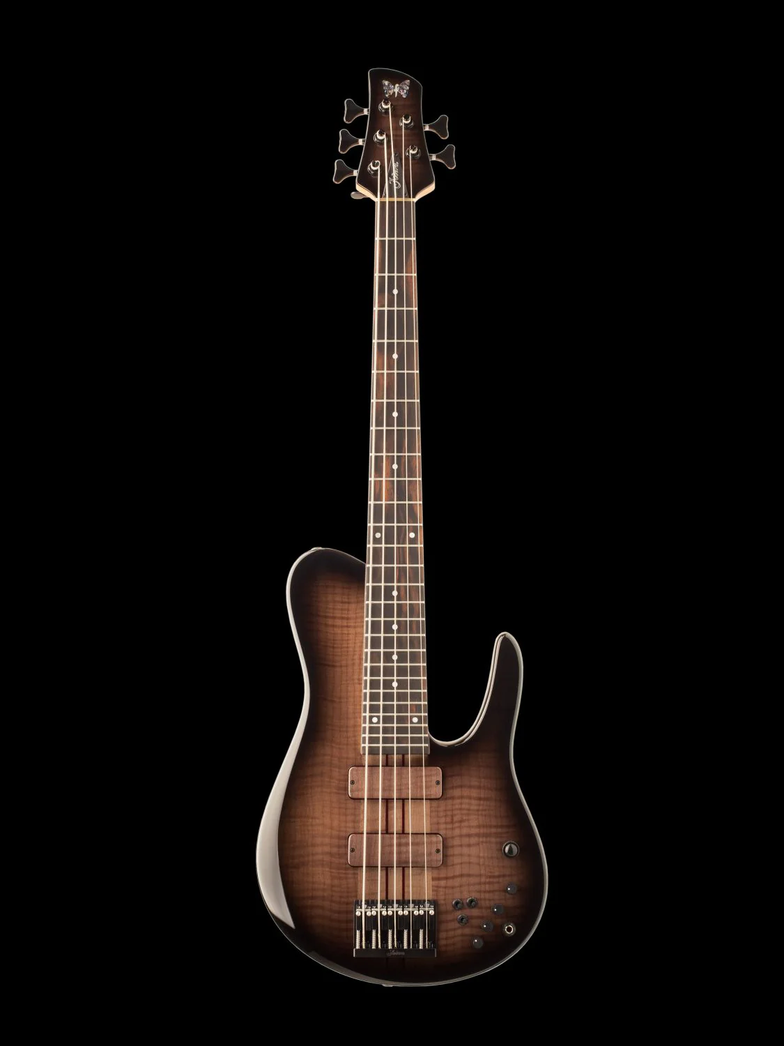 NAMM 2018 Fodera Imperial MG 5 String Elite Black Burst Bass Guitar