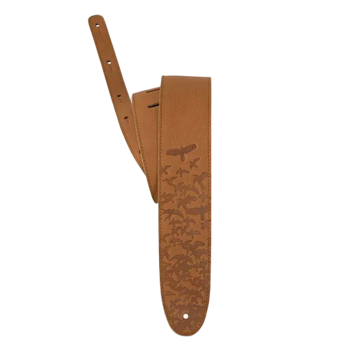 PRS 2.5” Leather Bird Swarm Strap Tan