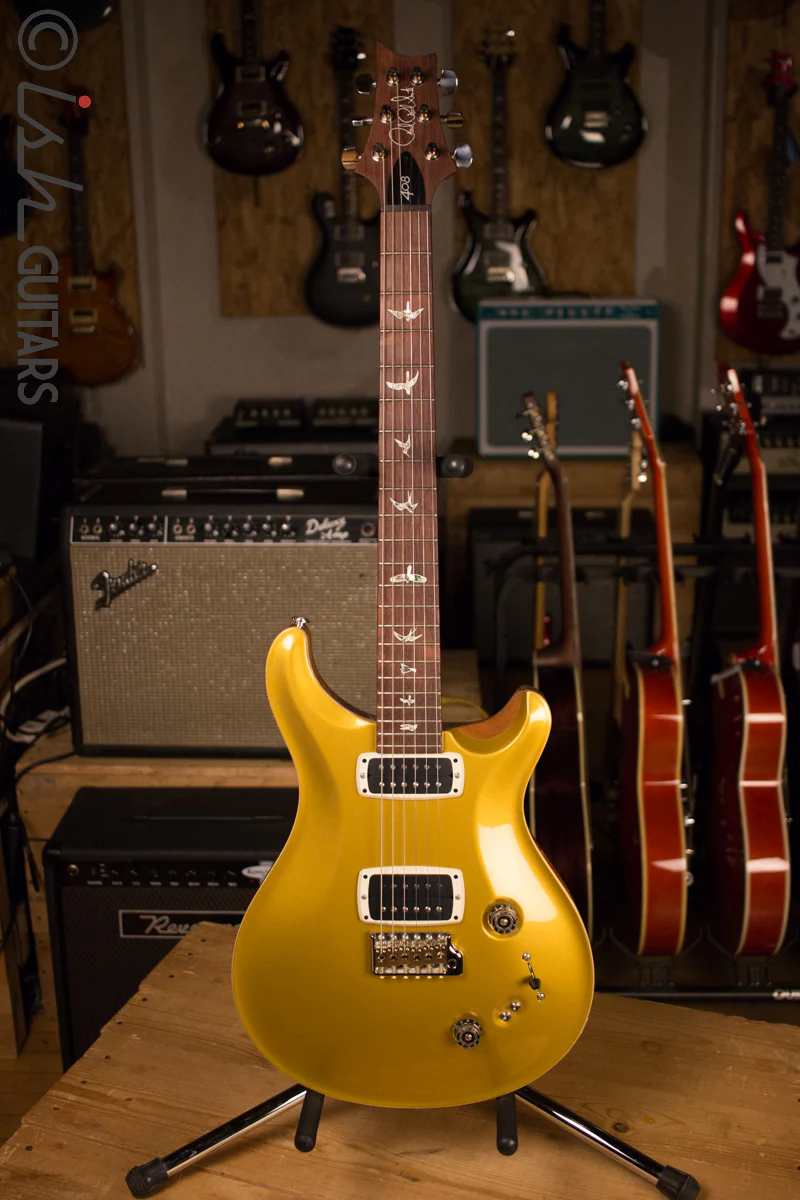 2017 Paul Reed Smith PRS 408 Custom Color Gold Top Natural Back - Image 2