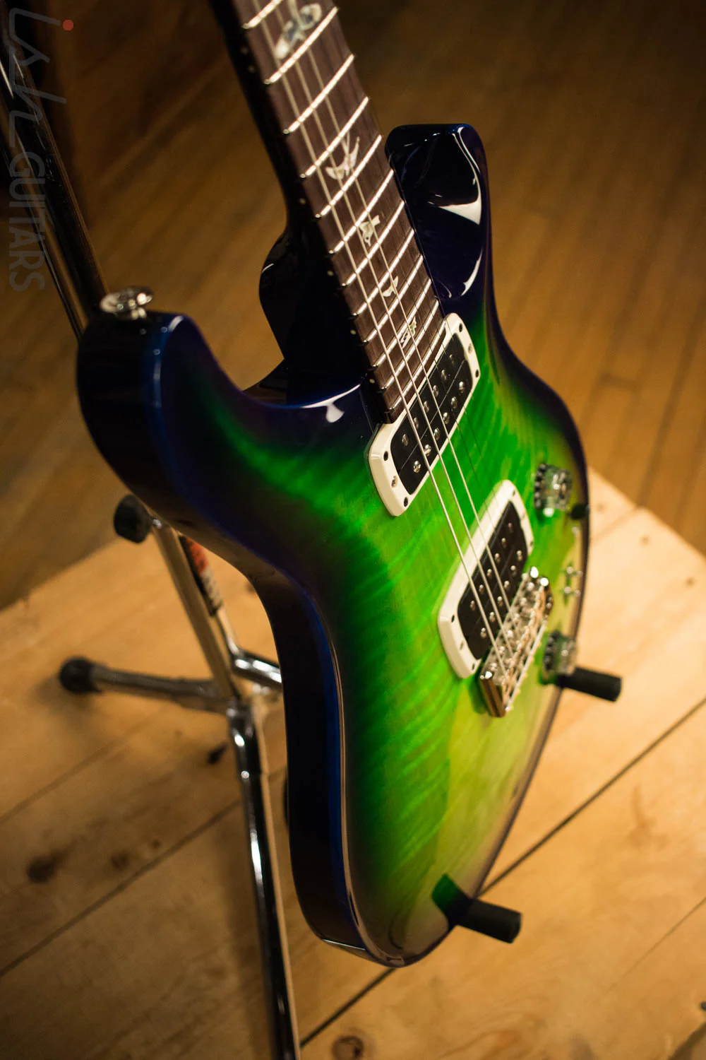 Paul Reed Smith PRS 408 Rare Custom Color Green Blue Burst Electric Guitar - Image 6