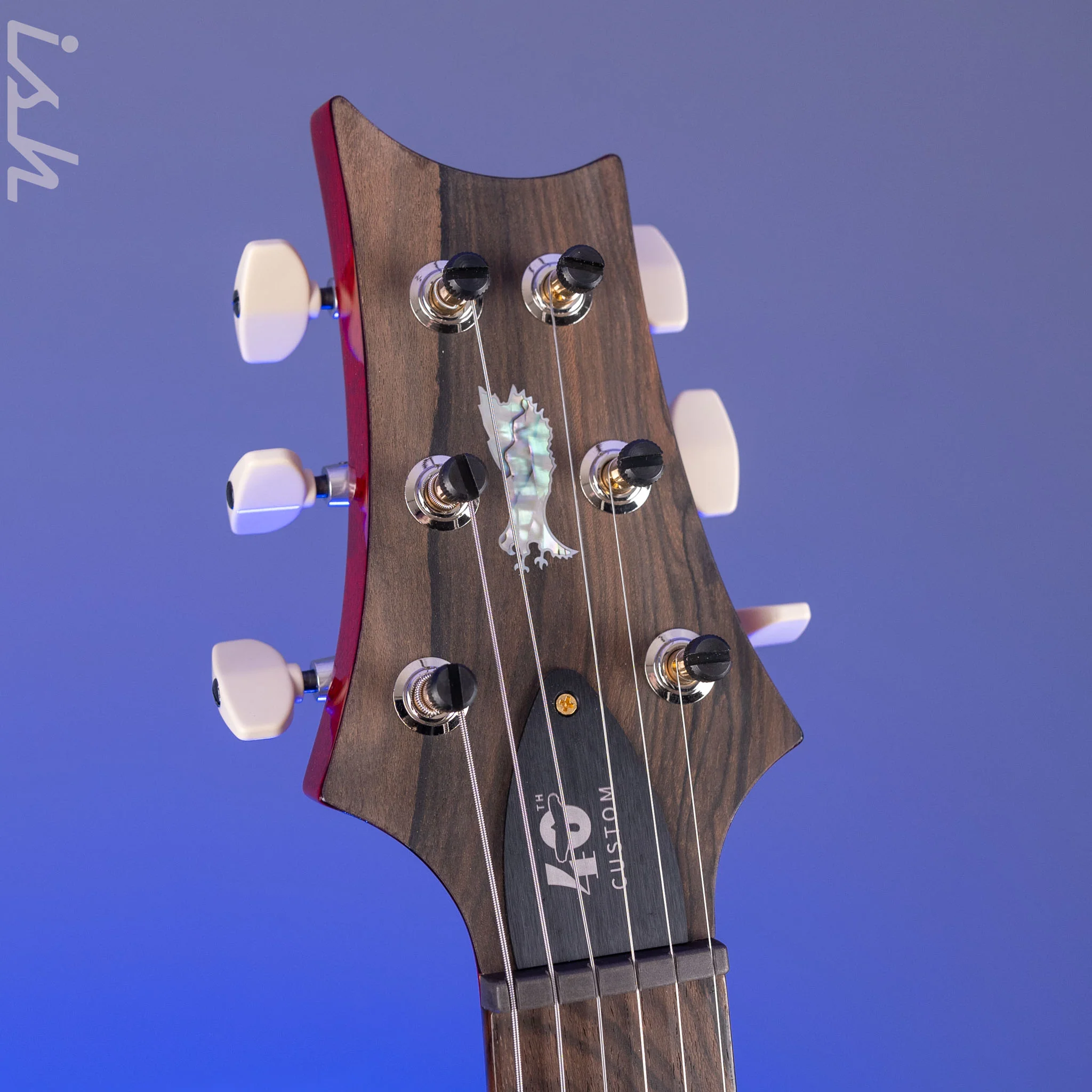 PRS Custom 24-08 Semi-Hollow 40th Anniversary Limited Edition Charcoal Tri-Color Burst - Image 6