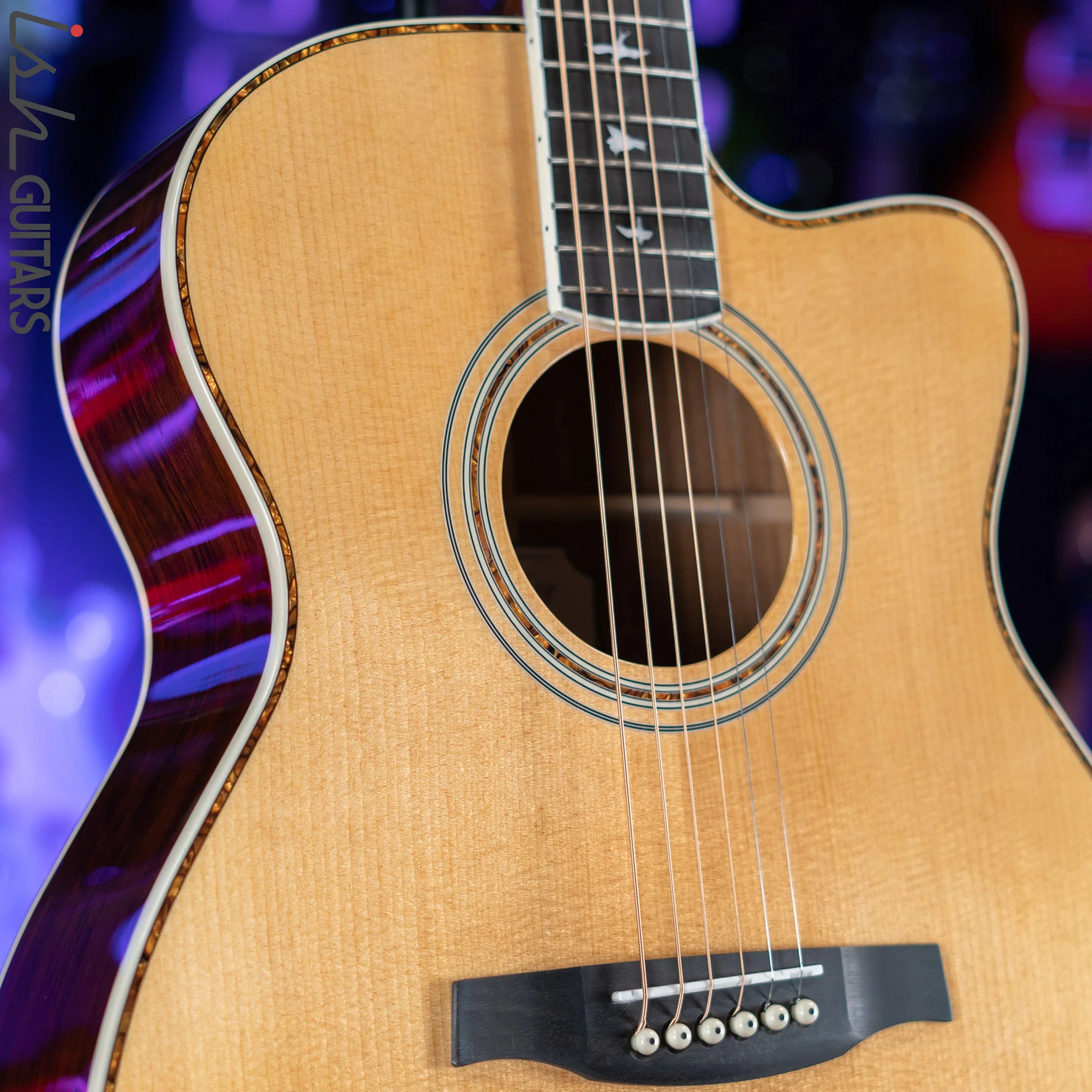 PRS SE Angelus A40E Acoustic Electric Guitar Natural - Image 4