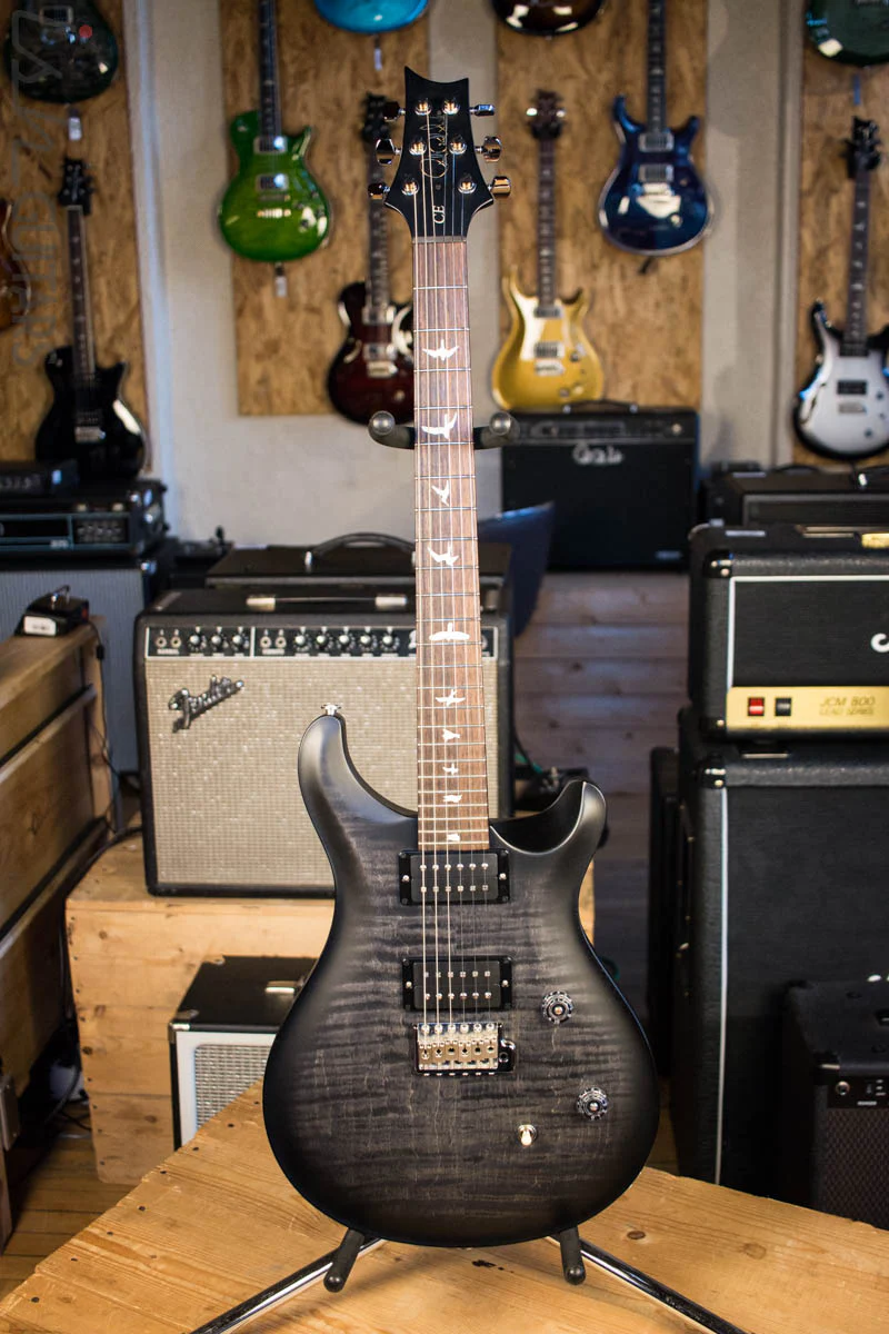 Paul Reed Smith PRS CE24 Satin Custom Color Satin Grey Black Electric Guitar - Image 2
