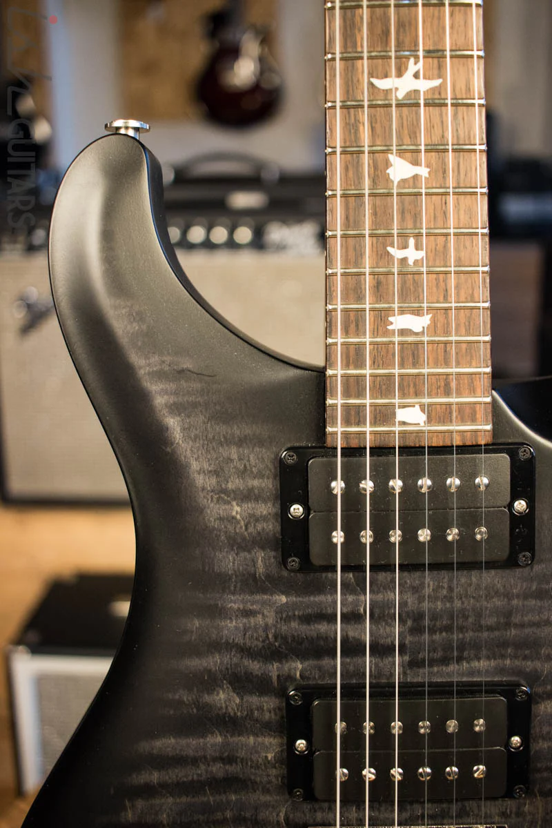 Paul Reed Smith PRS CE24 Satin Custom Color Satin Grey Black Electric Guitar - Image 3