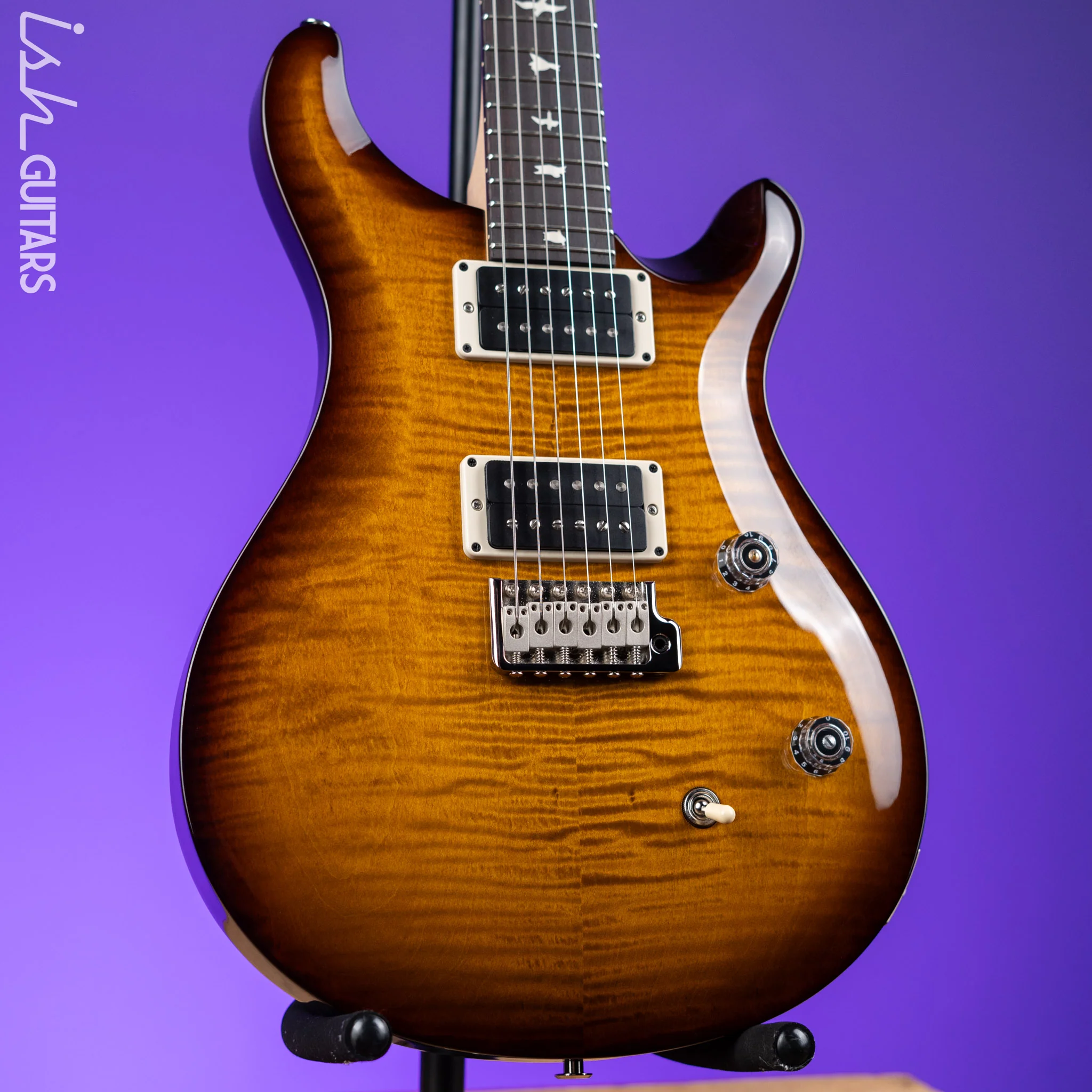 PRS CE 24 Electric Guitar Black Amber