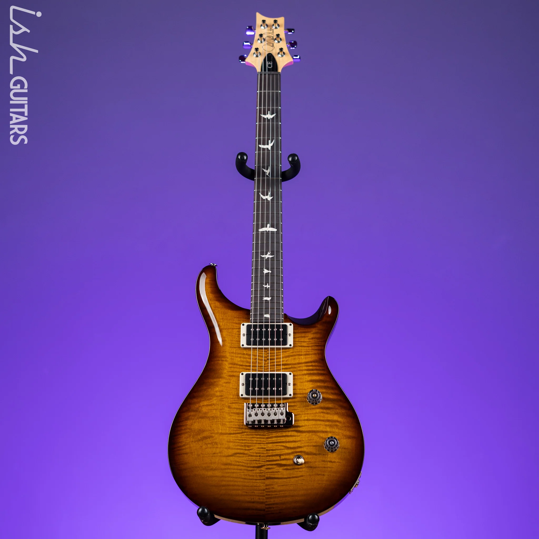 PRS CE 24 Electric Guitar Black Amber - Image 2