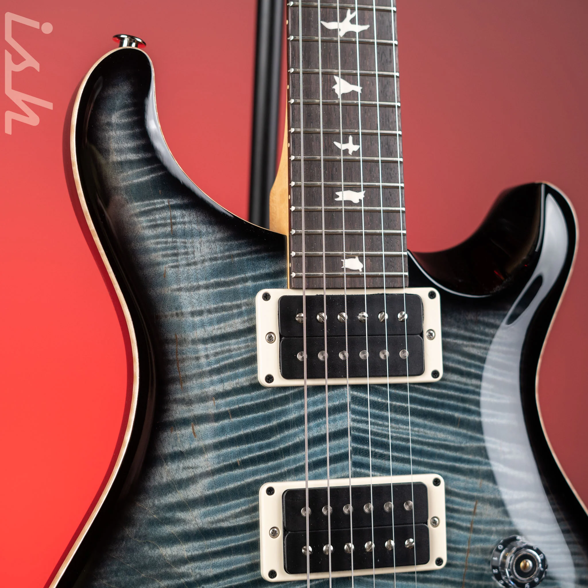 PRS CE 24 Electric Guitar Faded Blue Smokeburst - Image 3
