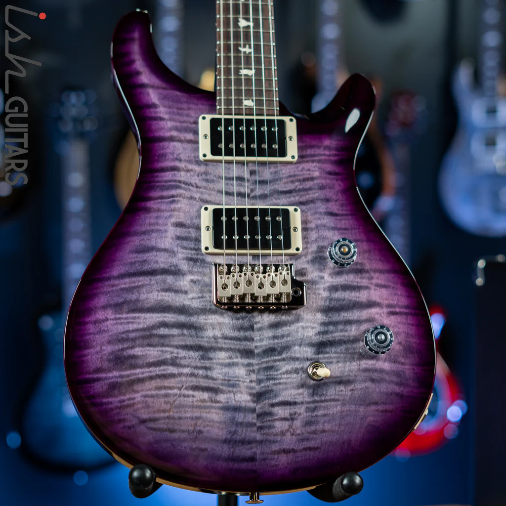 PRS CE 24 Electric Guitar Grey Black w/ Purple & Black Wrap Burst