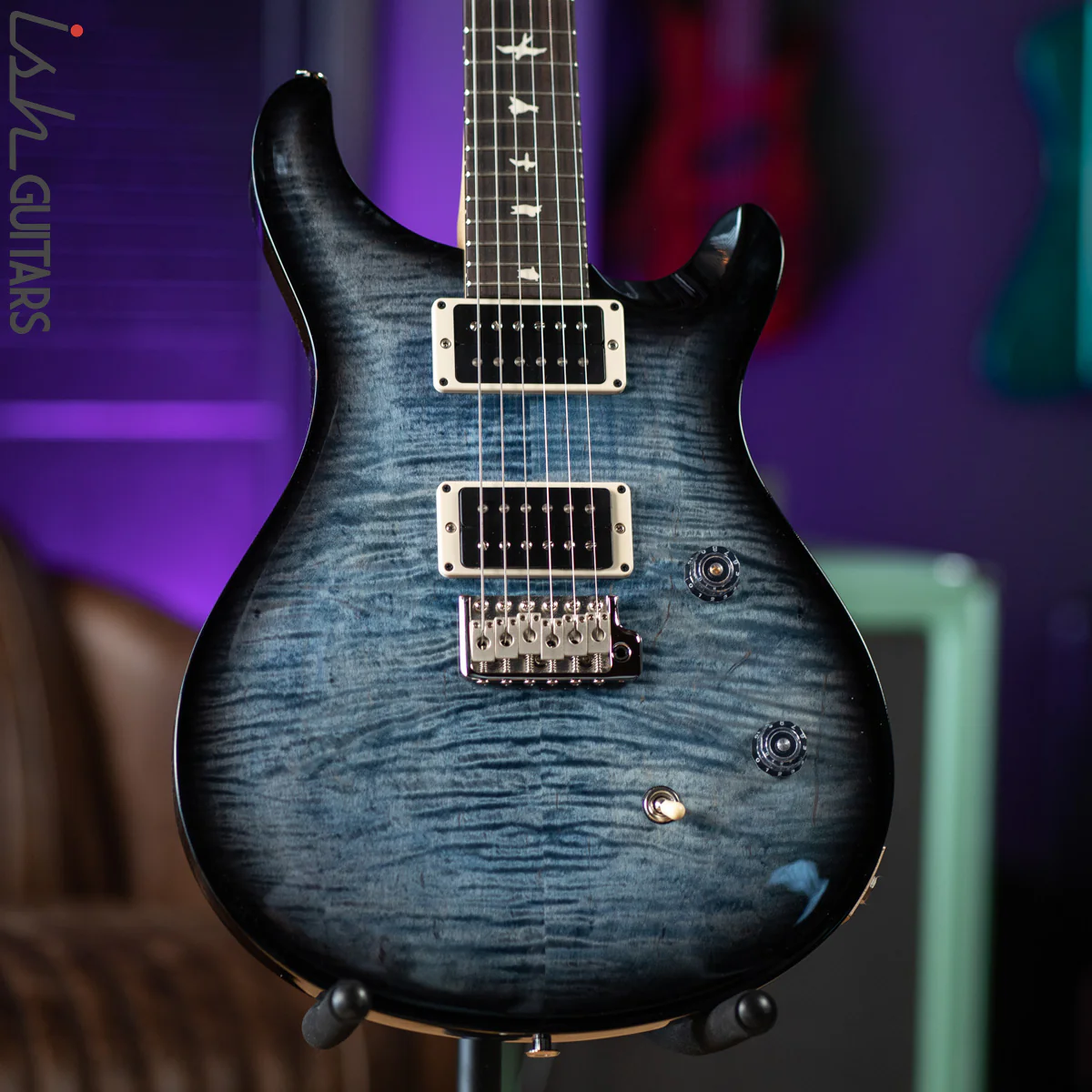 PRS CE 24 Faded Whale Blue Smoked Wrap Electric Guitar