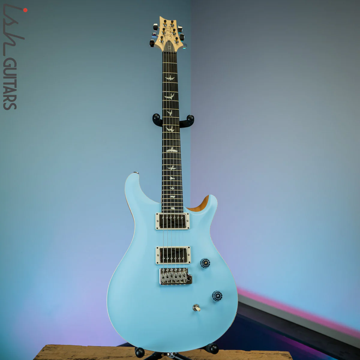 PRS CE 24 Satin Nitro 57/08 Ebony Fretboard Powder Blue - Image 2