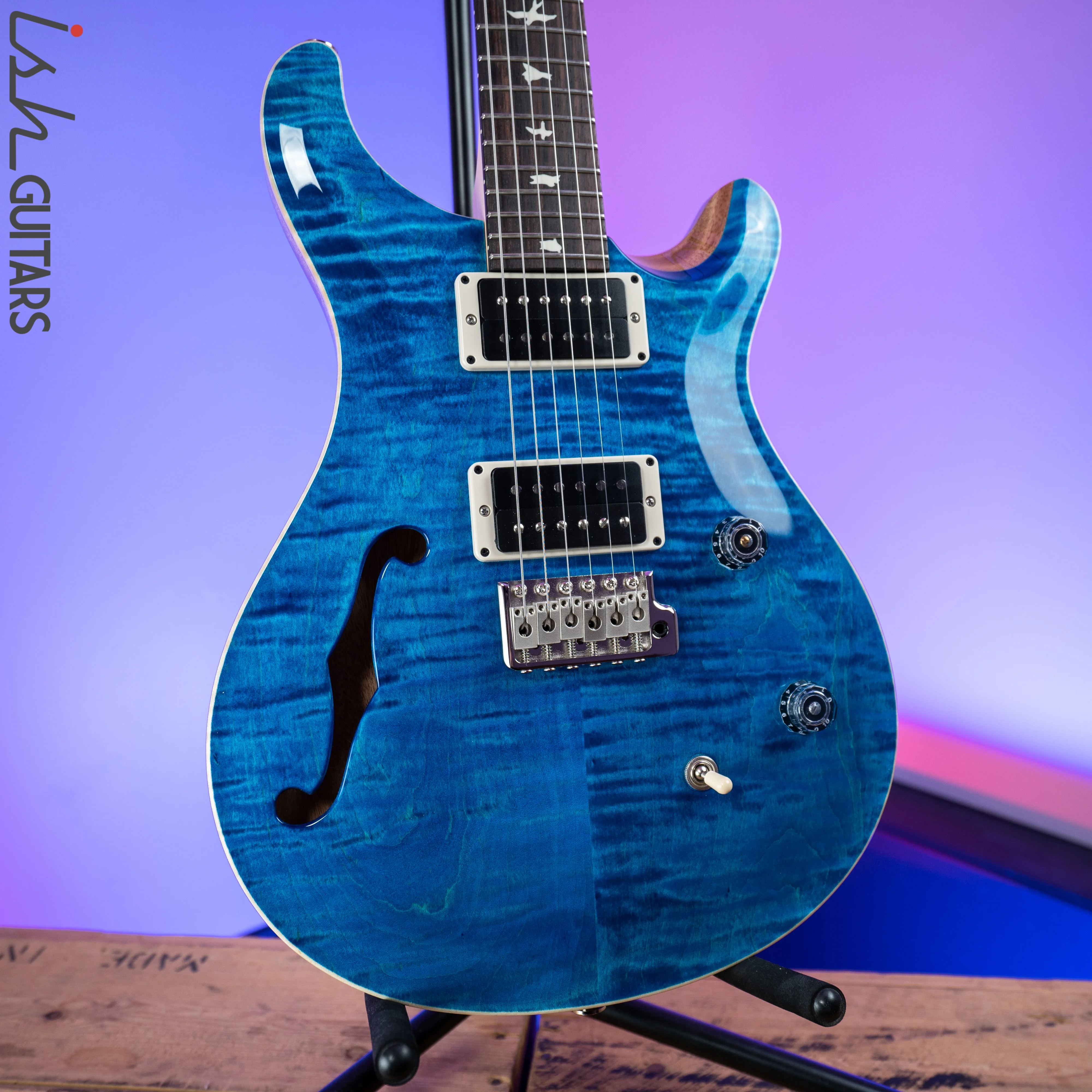 PRS CE 24 Semi Hollow Blue Matteo