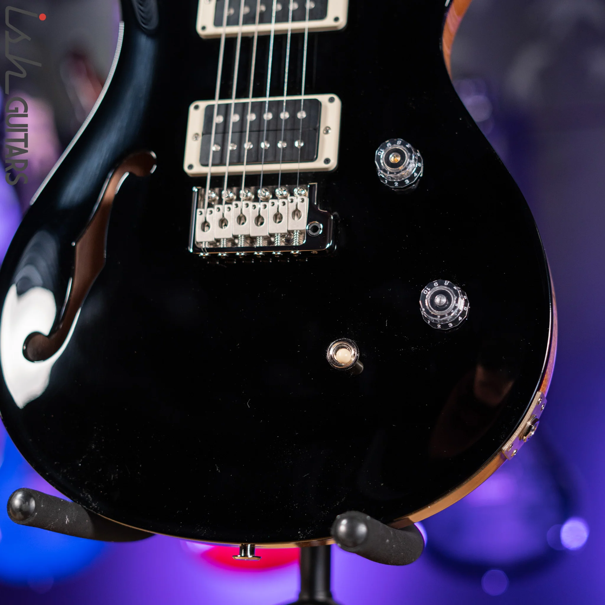PRS CE 24 Semi-Hollow Black Gloss - Image 4