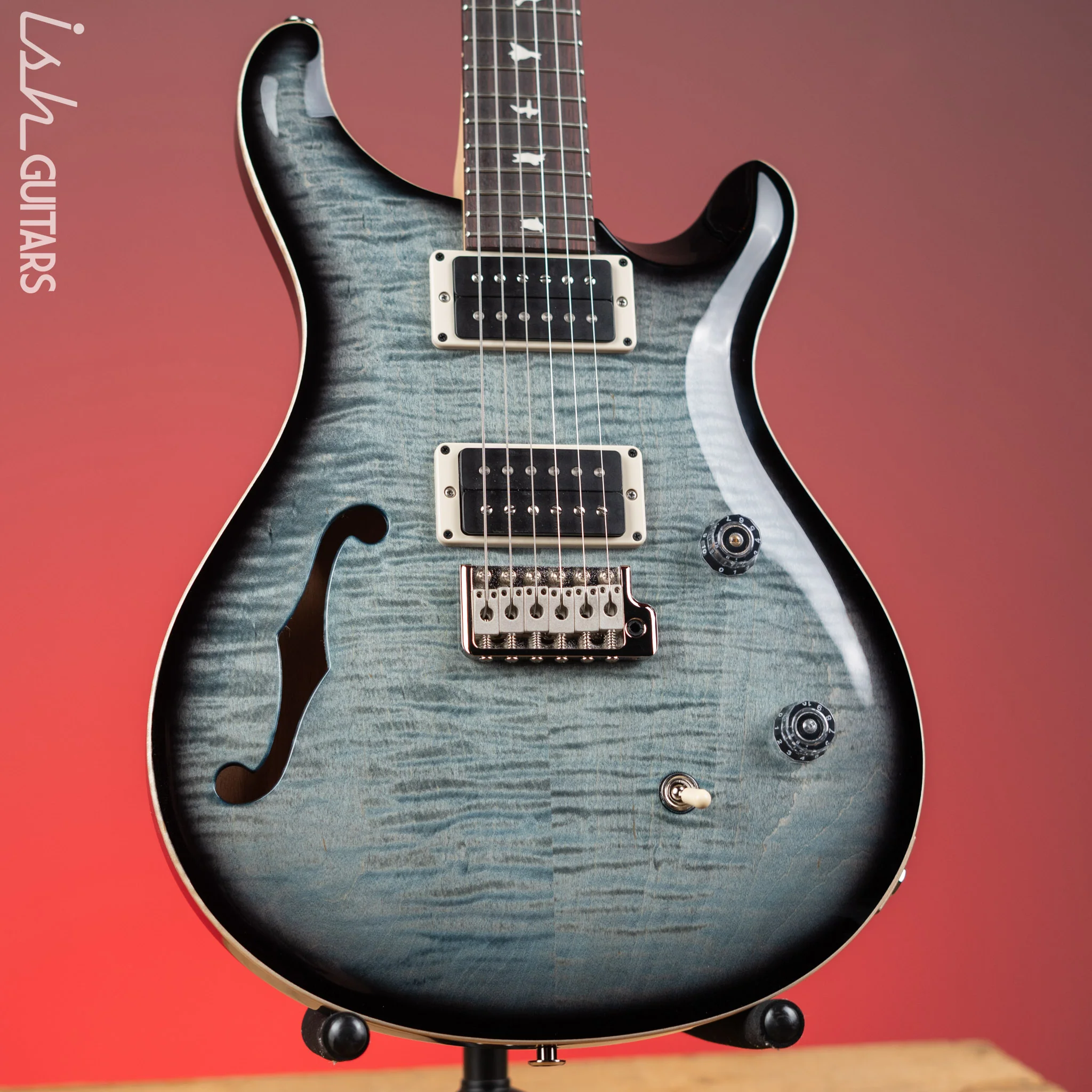 PRS CE 24 Semi-Hollow Electric Guitar Faded Blue Smokeburst