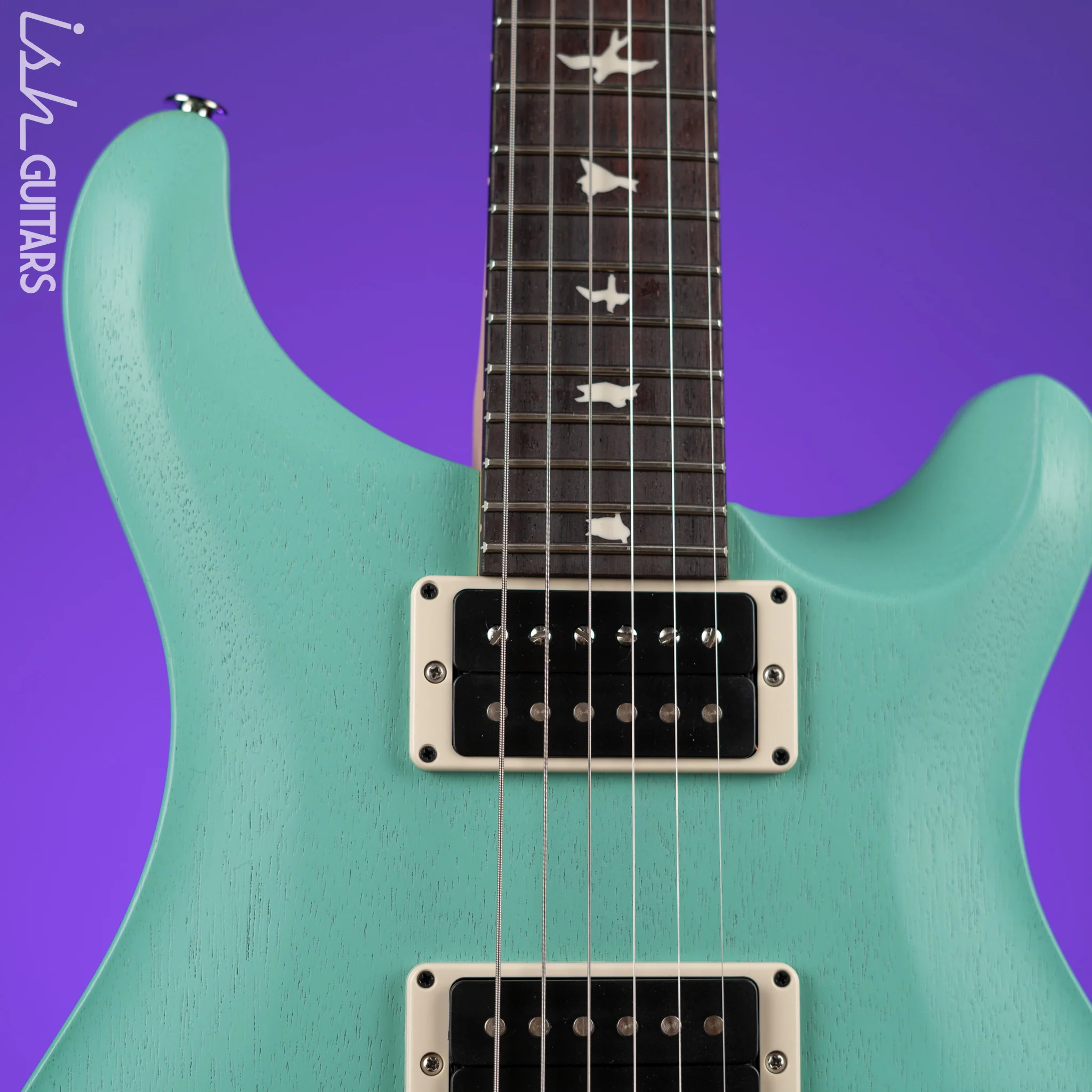 PRS CE 24 Standard Satin Nitro Electric Guitar Seafoam Green - Image 3