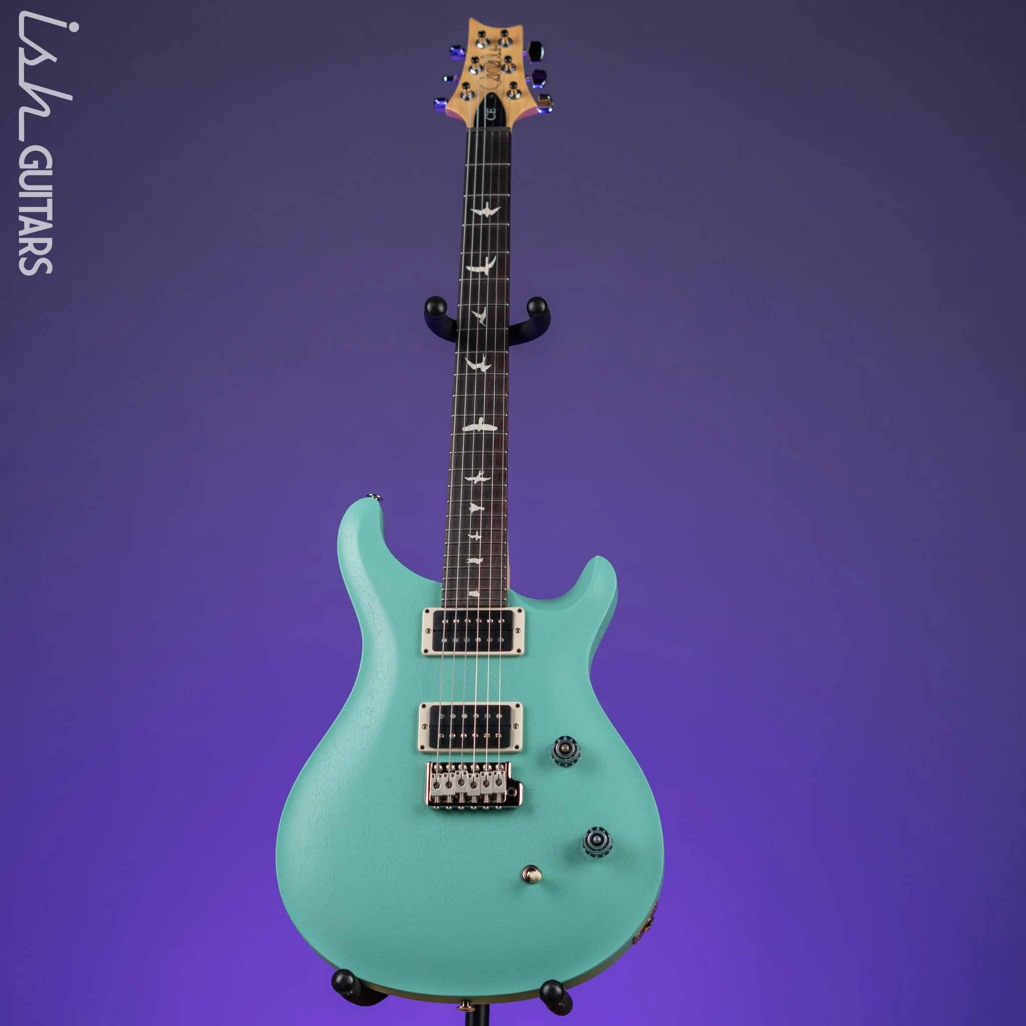 PRS CE 24 Standard Satin Nitro Electric Guitar Seafoam Green - Image 2