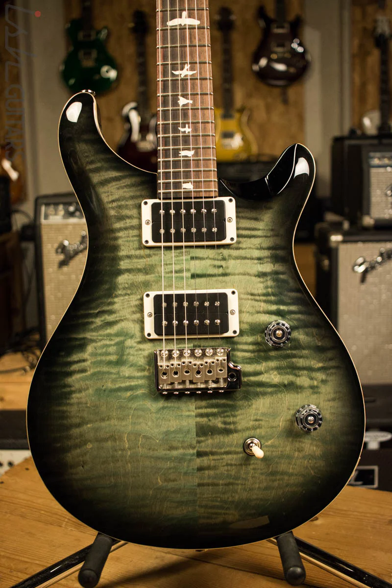 Paul Reed Smith PRS CE24 Custom Color Faded Trampas Green Smokeburst