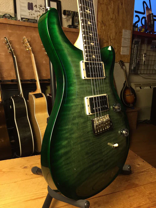 PRS CE24 Custom Color Trampas Green Burst - Image 7
