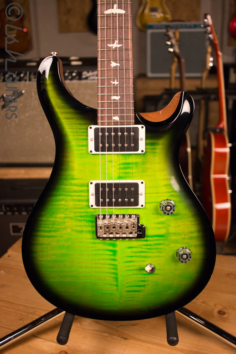 Paul Reed Smith PRS CE24 Custom Color Eriza Verde Burst Natural Back