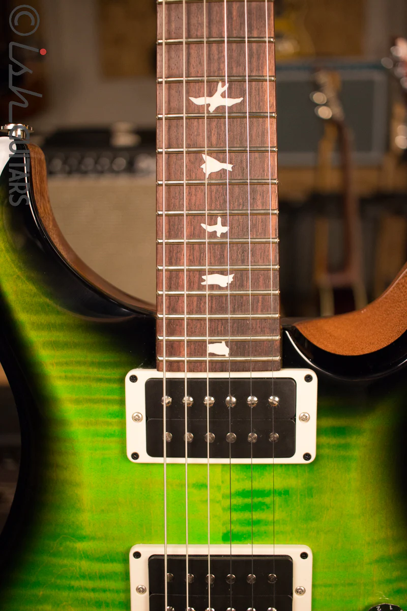 Paul Reed Smith PRS CE24 Custom Color Eriza Verde Burst Natural Back - Image 6