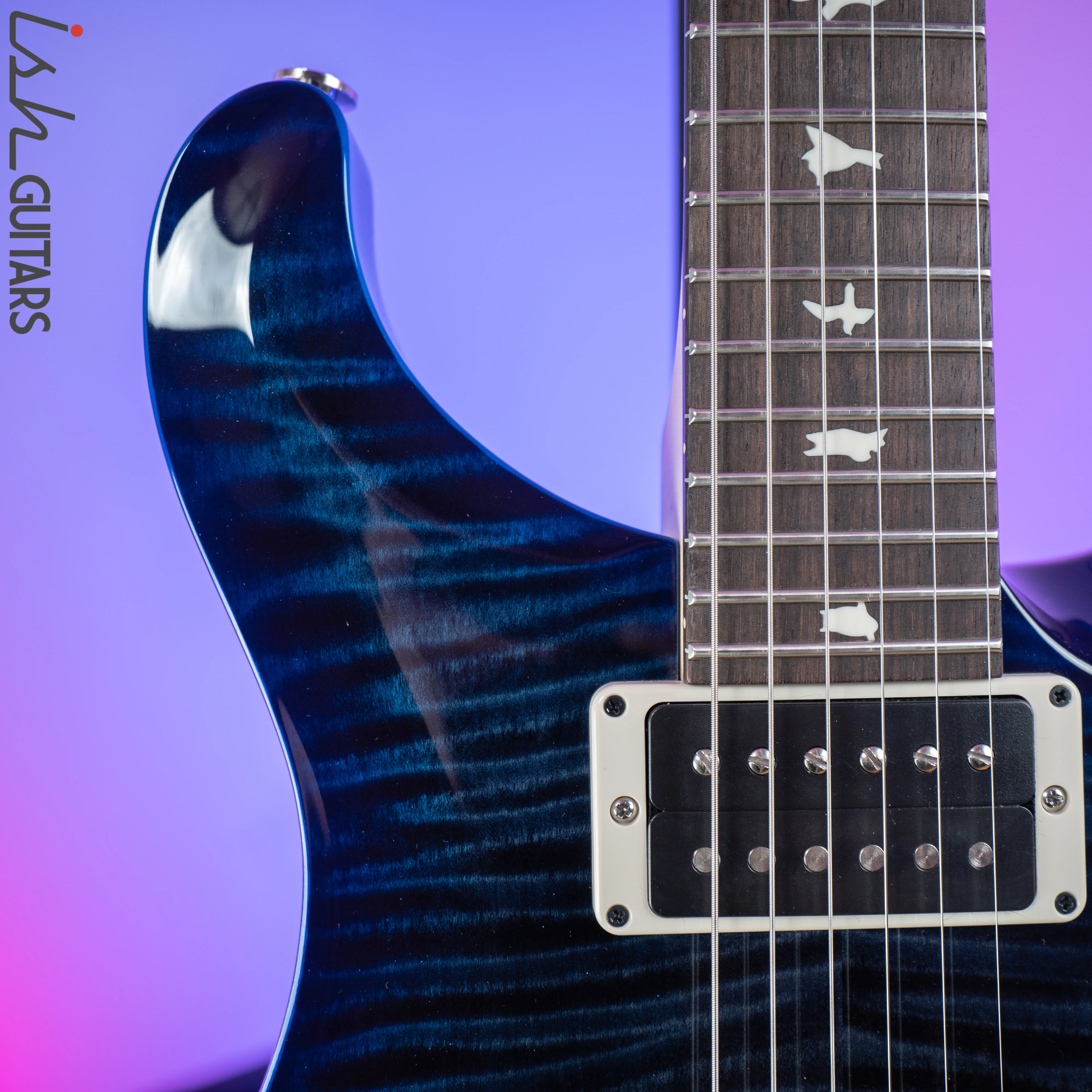 2020 PRS Paul Reed Smith CE24 Custom Color Whale Blue Burst - Image 3