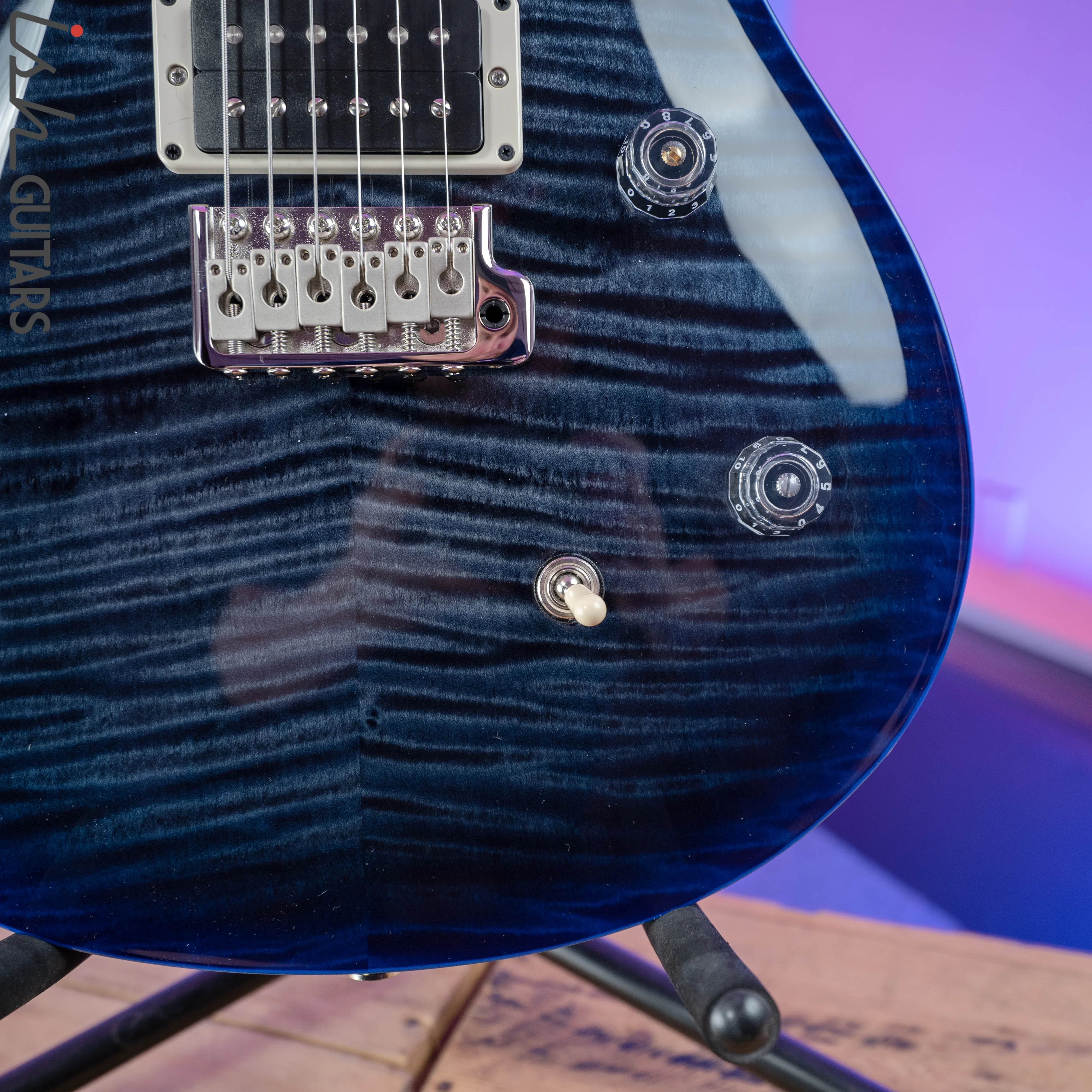 2020 PRS Paul Reed Smith CE24 Custom Color Whale Blue Burst - Image 4