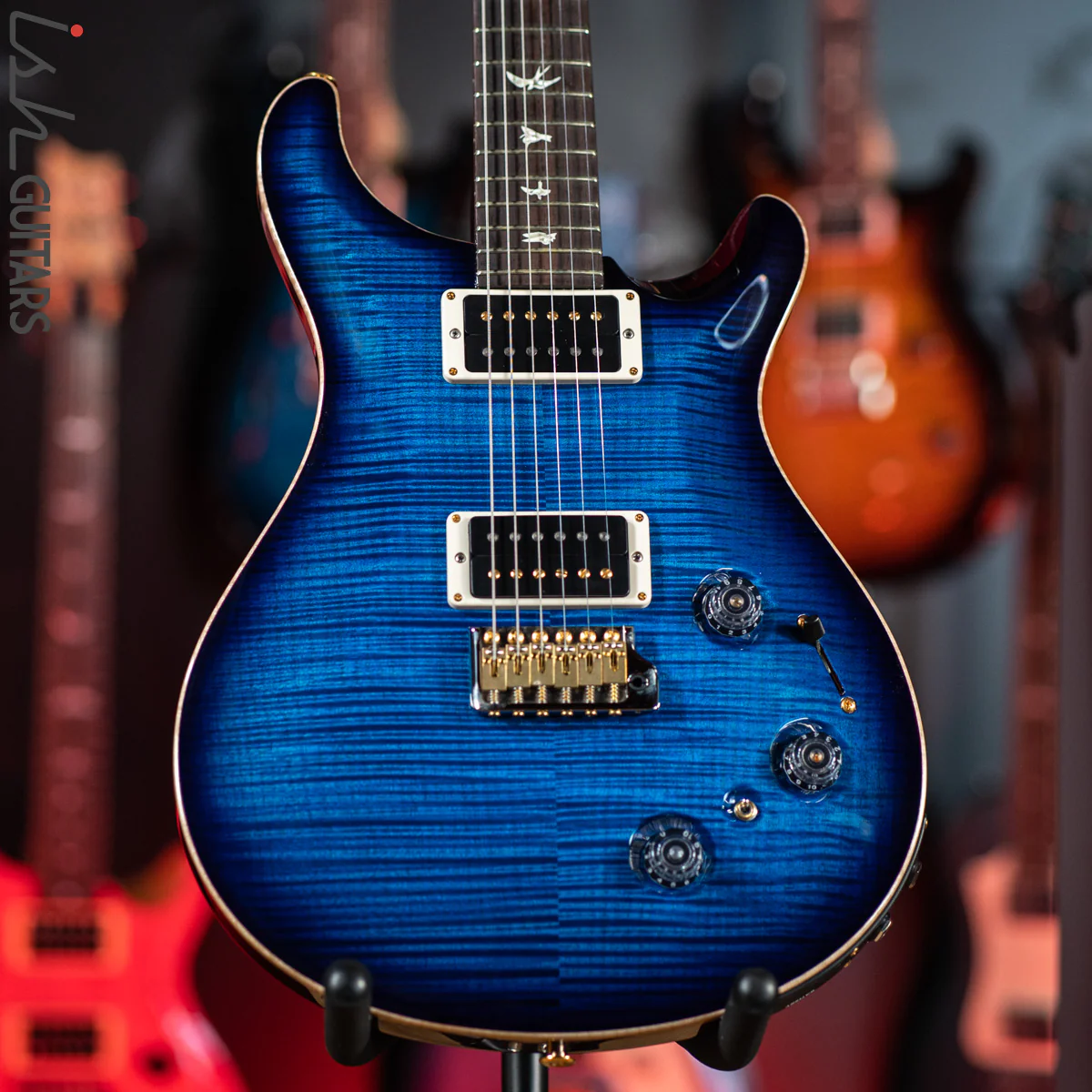 PRS Custom 22 Piezo Aquamarine Purple Burst 10 Top