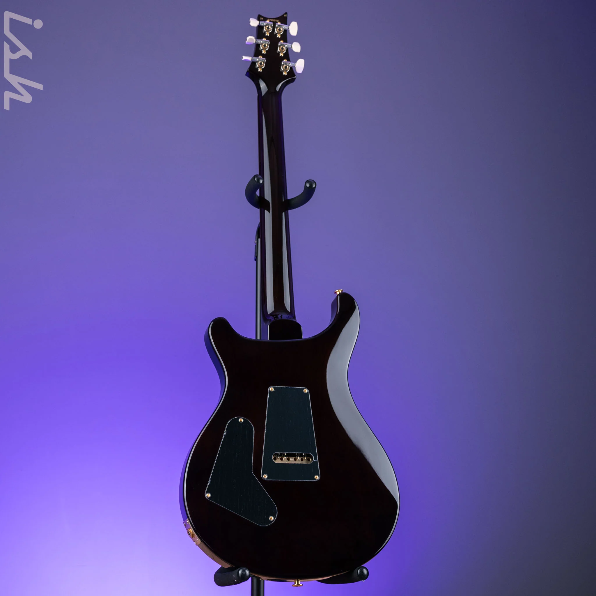 PRS Custom 24-08 10-Top Black Gold Wraparound Burst - Image 6