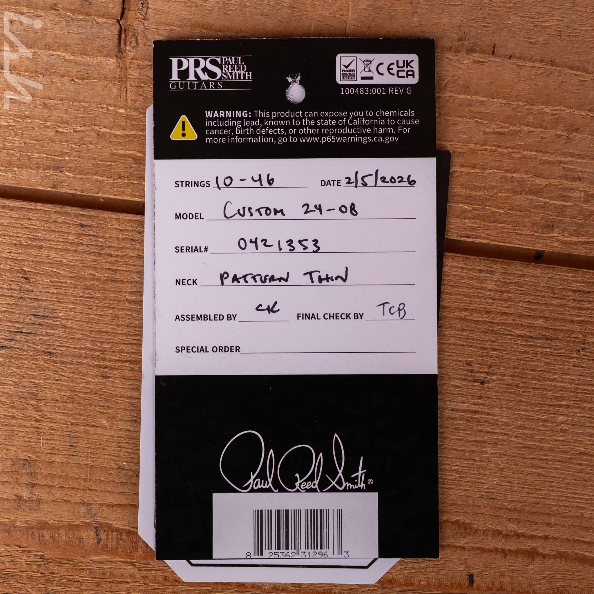 PRS Custom 24-08 Mango Top Limited Edition Purple Mist Smokeburst Custom Color - Image 13
