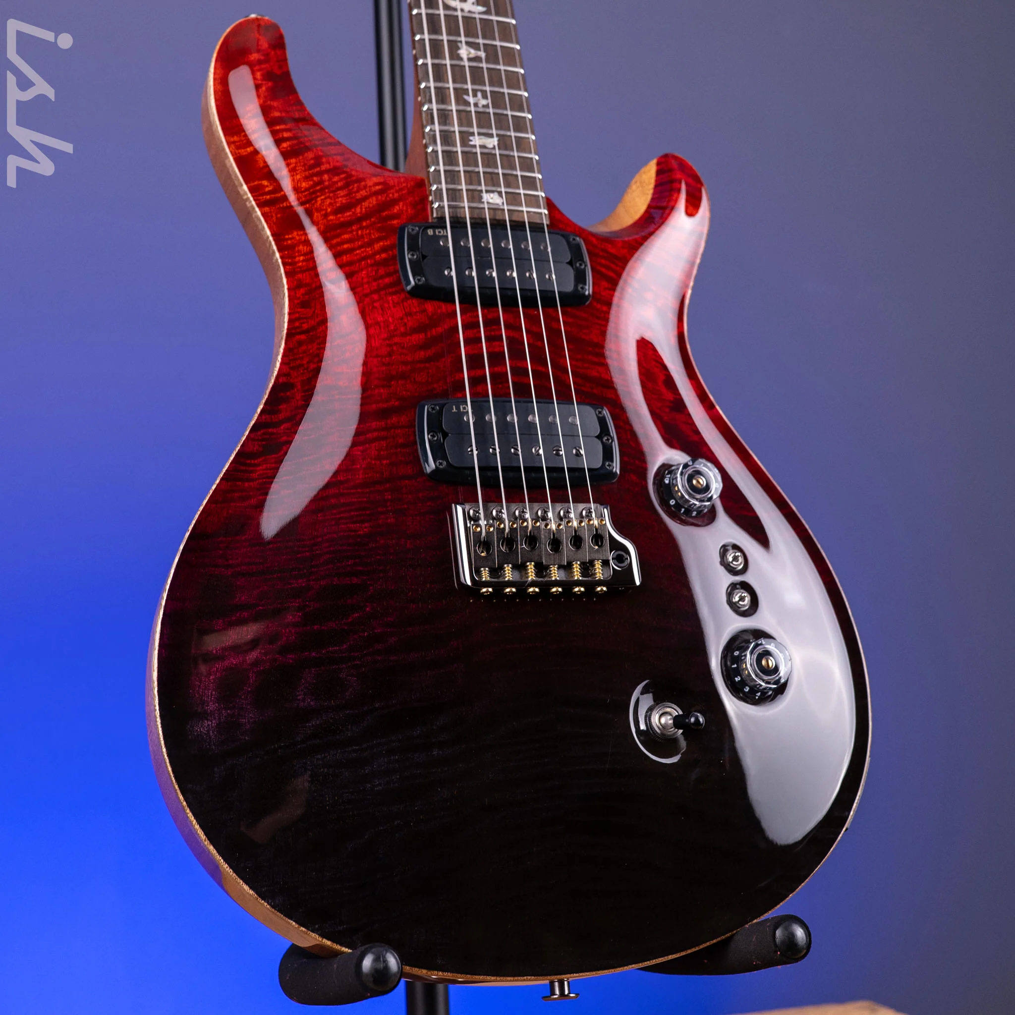 PRS Custom 24-08 Mango Top Limited Edition Fire Red / Gray Black Fade