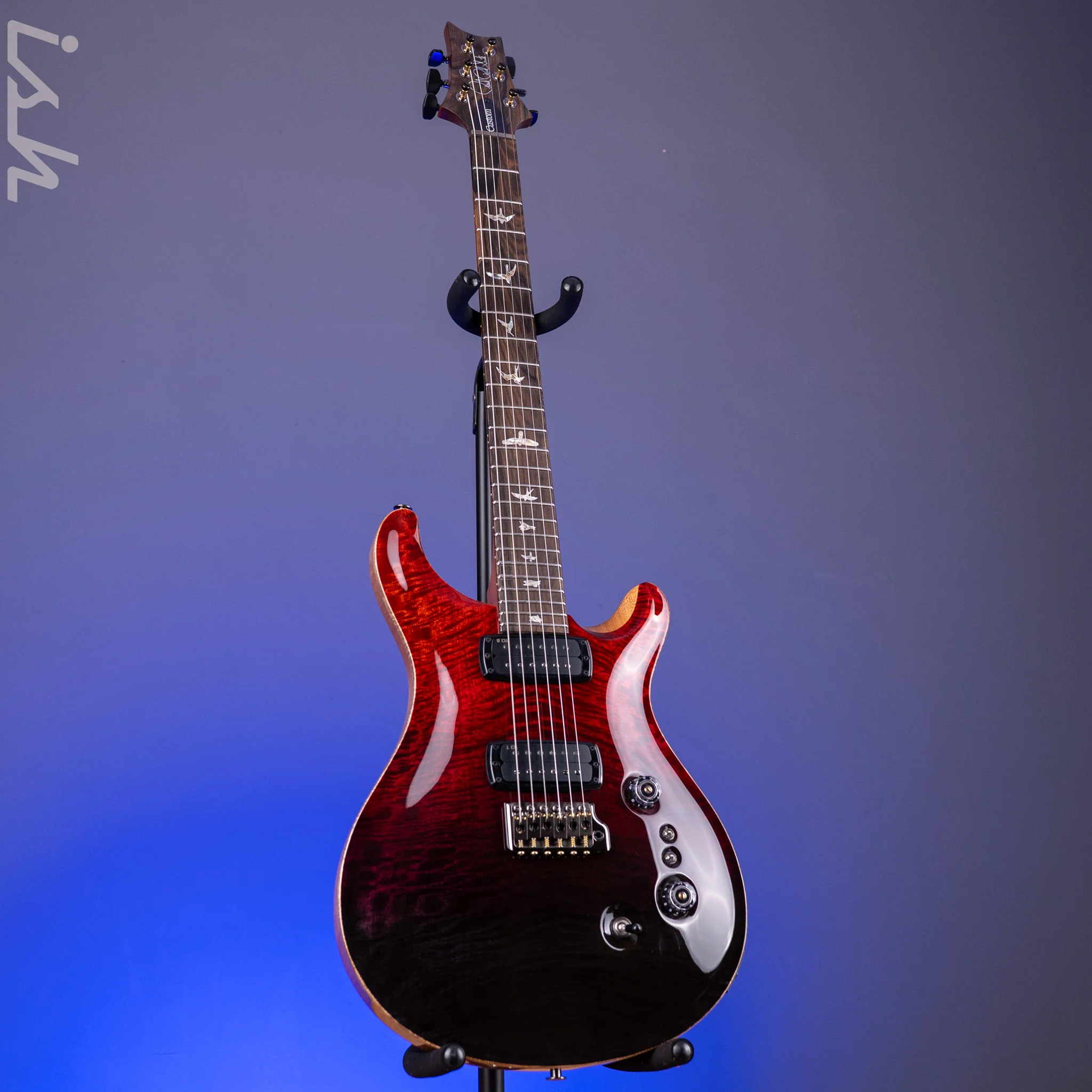 PRS Custom 24-08 Mango Top Limited Edition Fire Red / Gray Black Fade - Image 2