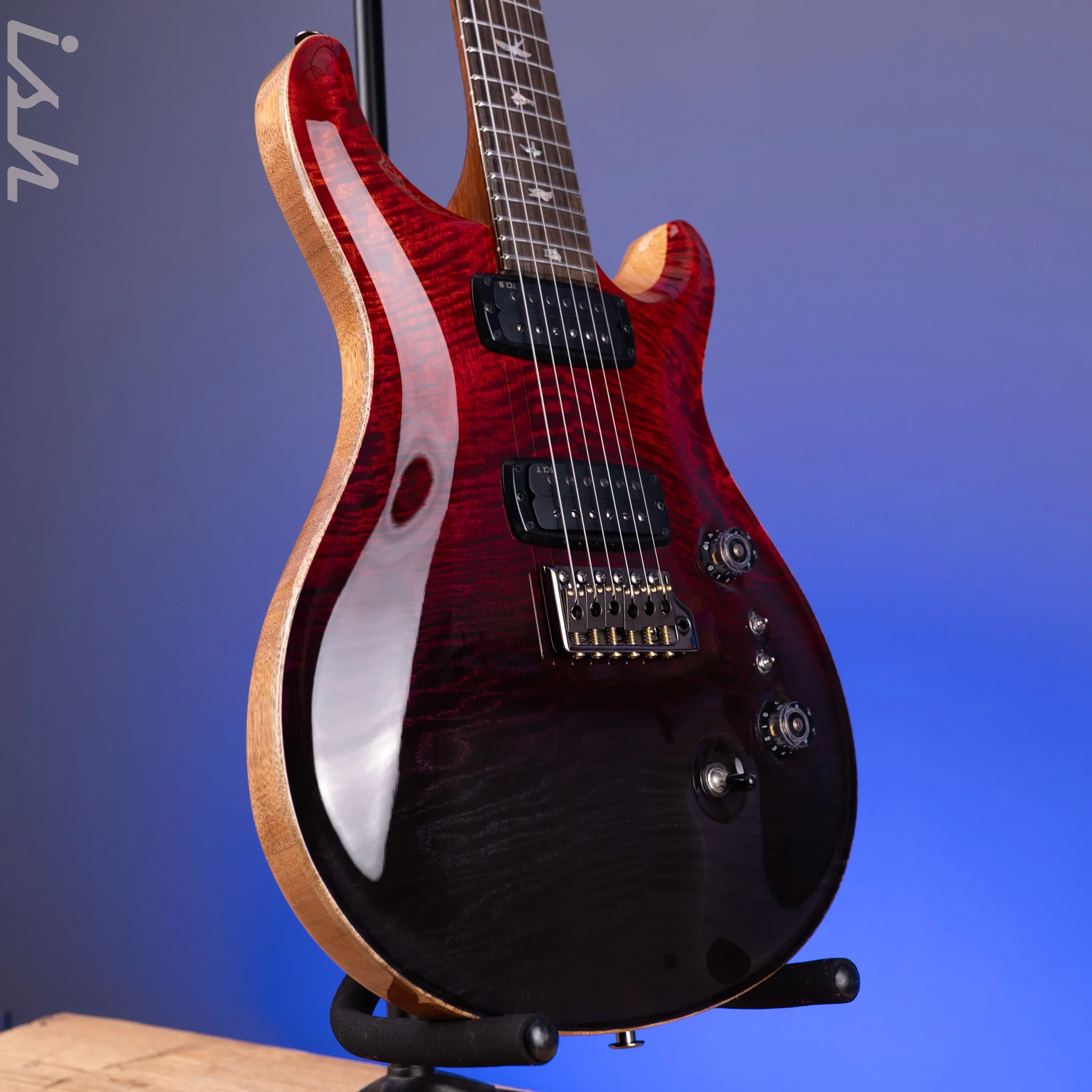 PRS Custom 24-08 Mango Top Limited Edition Fire Red / Gray Black Fade - Image 3