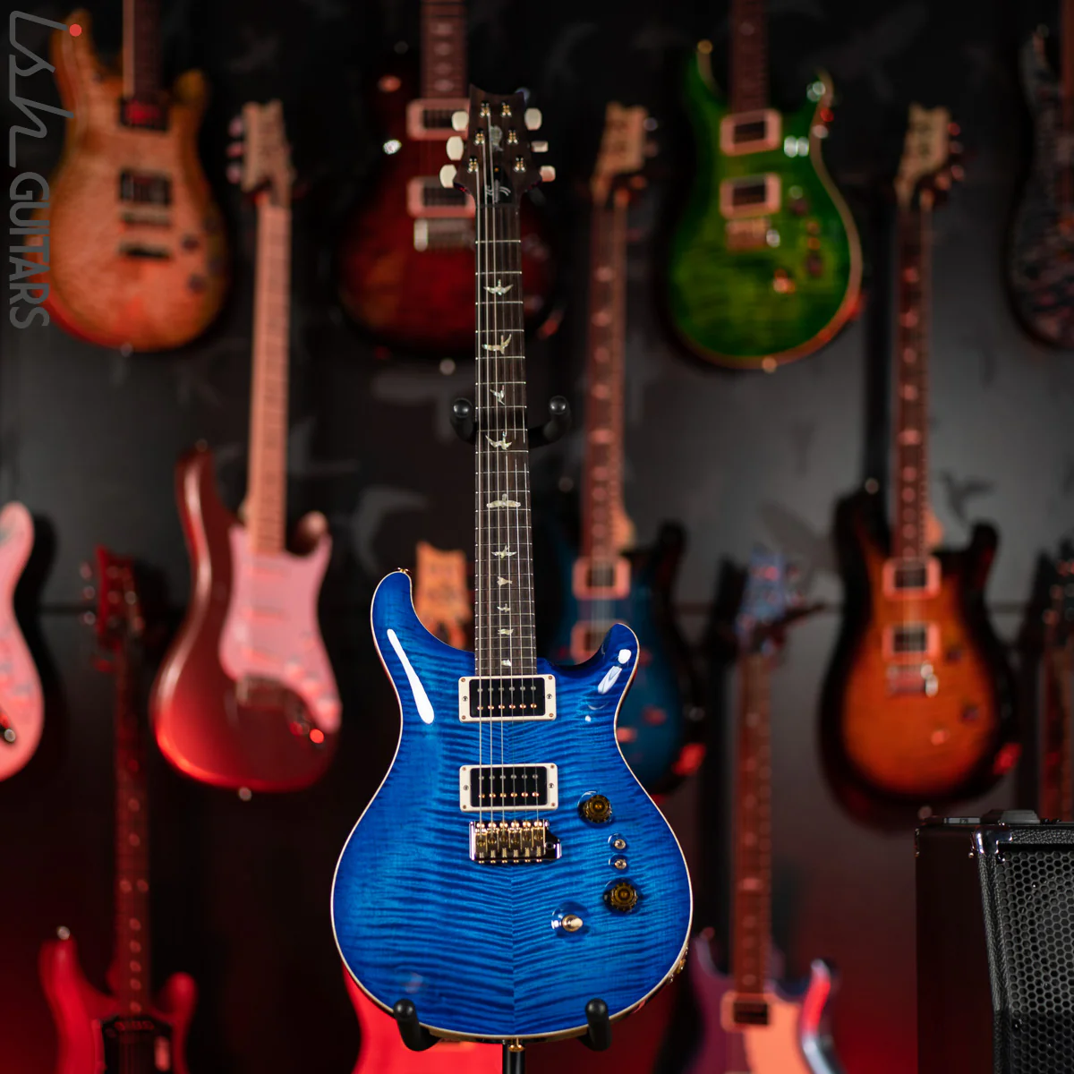 PRS Custom 24 35th Anniversary Guitar Blue Matteo 10 Top - Image 2