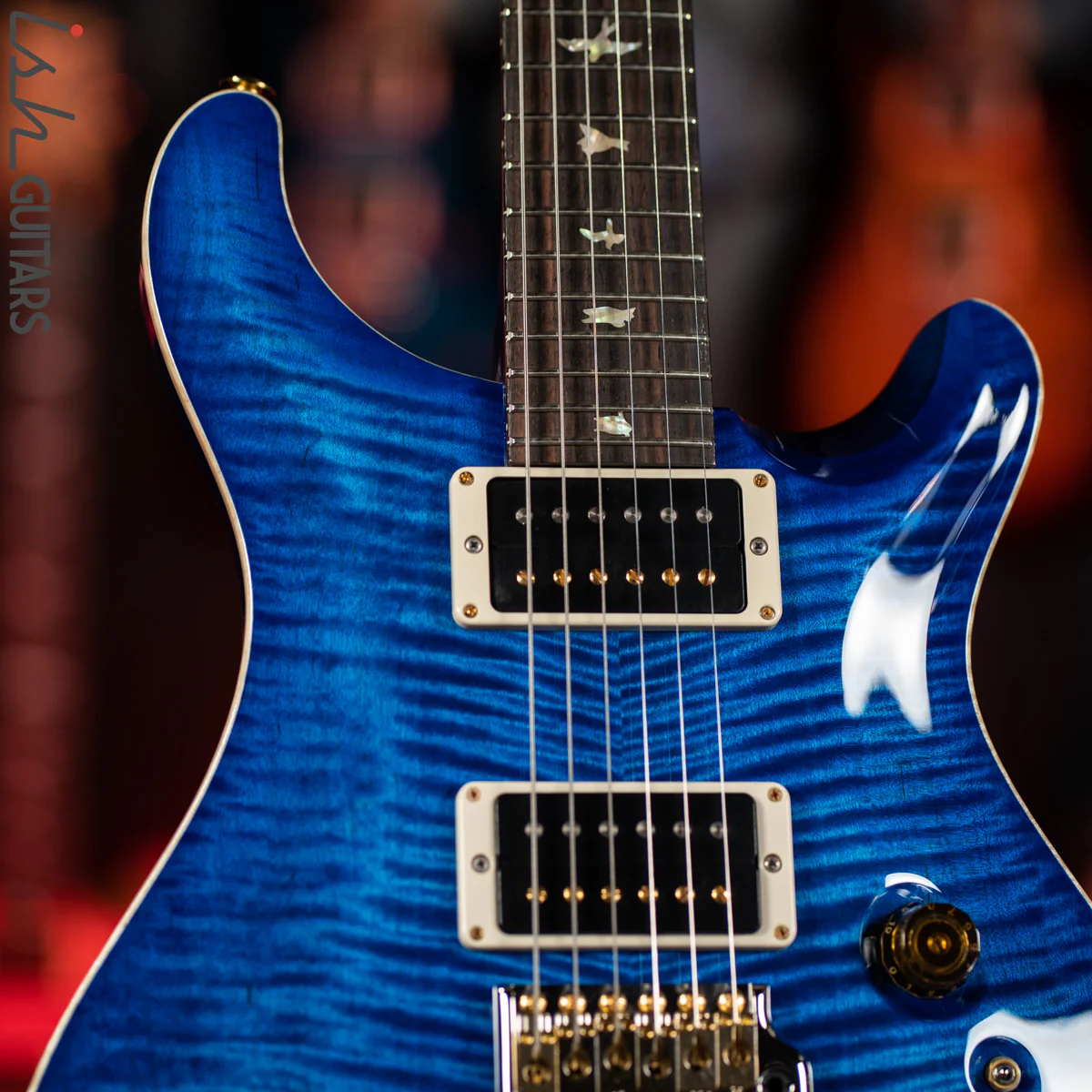 PRS Custom 24 35th Anniversary Guitar Blue Matteo 10 Top - Image 3