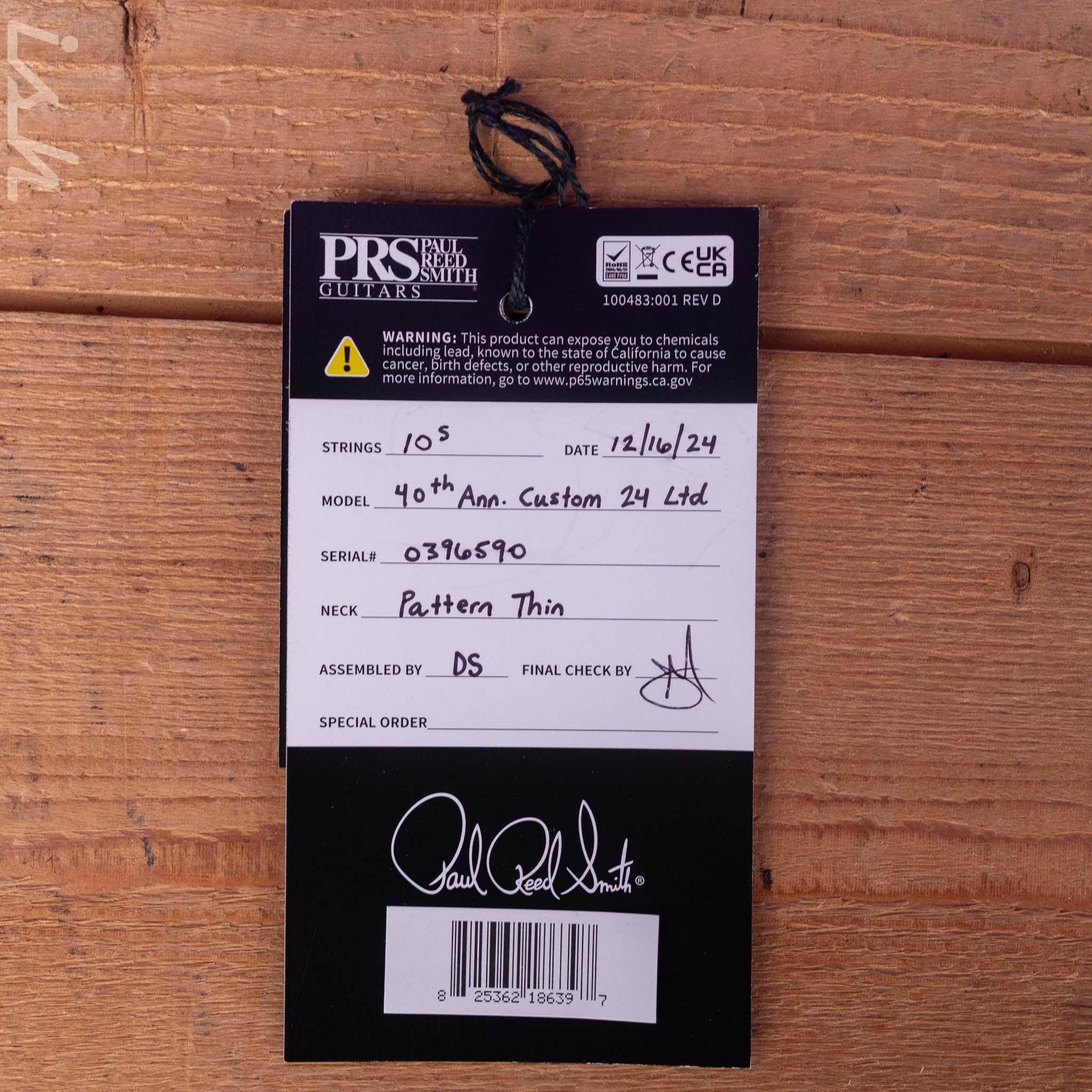 PRS Custom 24 40th Anniversary Tiger Eye - Image 12
