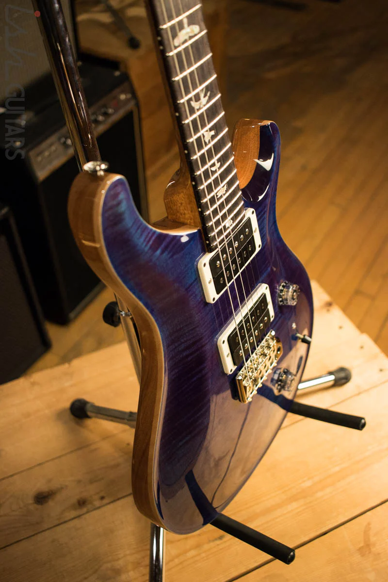 2018 PRS Paul Reed Smith Custom 24 Custom Color Aqua Violet Natural Back - Image 6