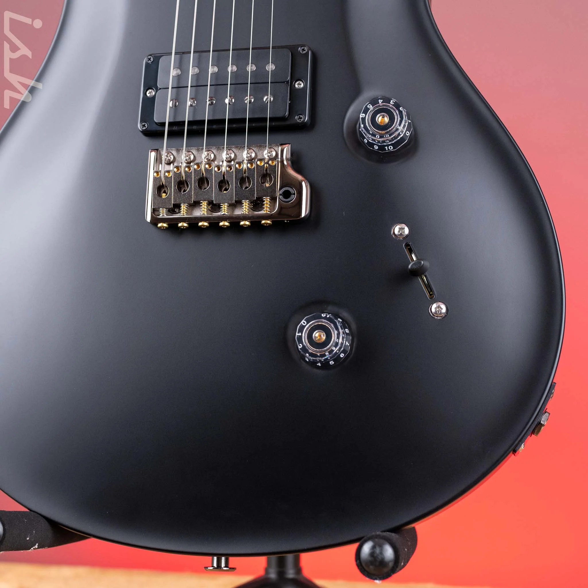 PRS Custom 24 Electric Guitar Black Satin - Image 4