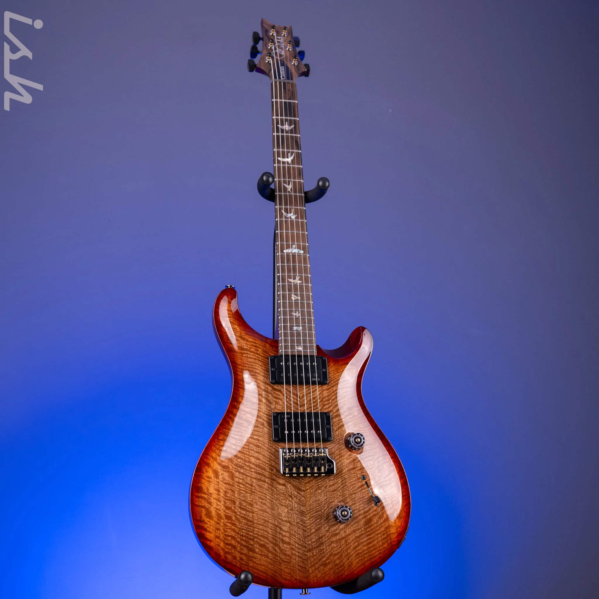 PRS Custom 24 Flame Mango Cherry Sunburst Custom Color - Image 2