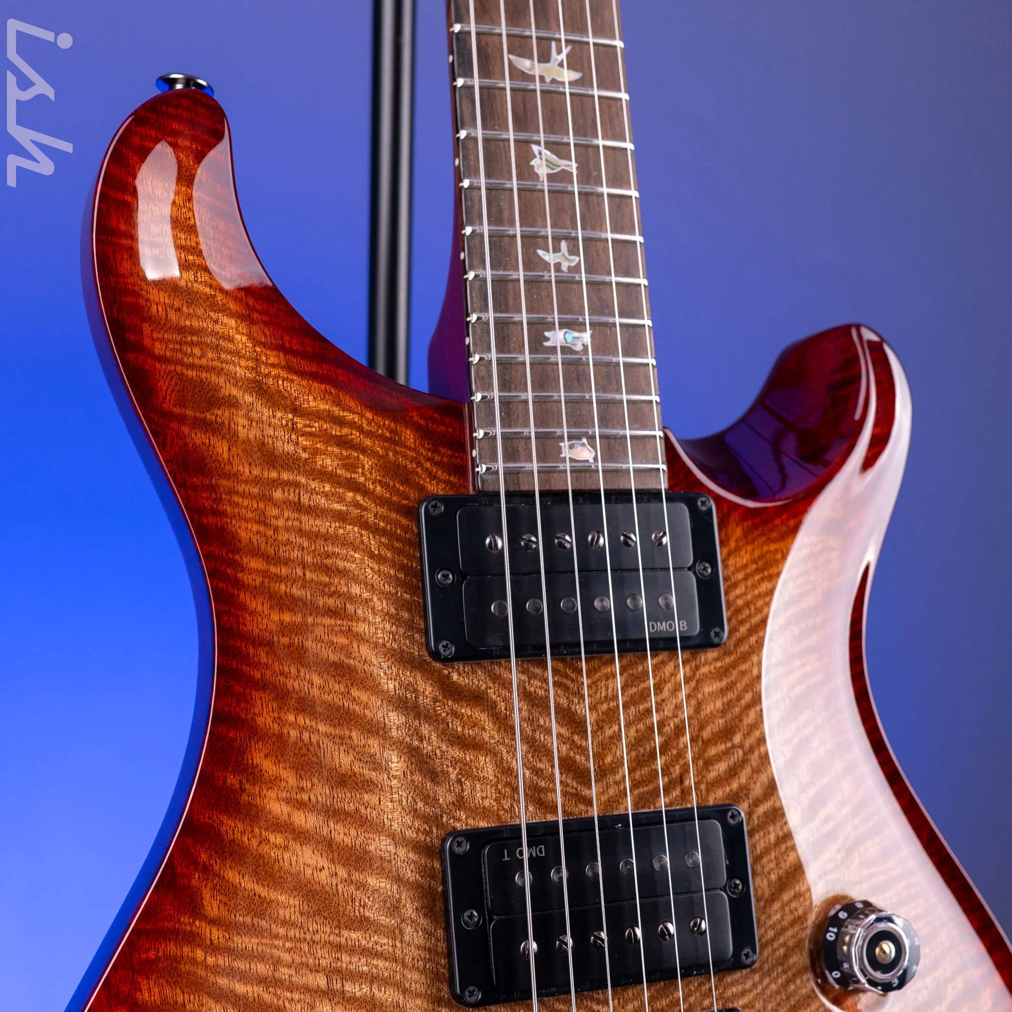 PRS Custom 24 Flame Mango Cherry Sunburst Custom Color - Image 4